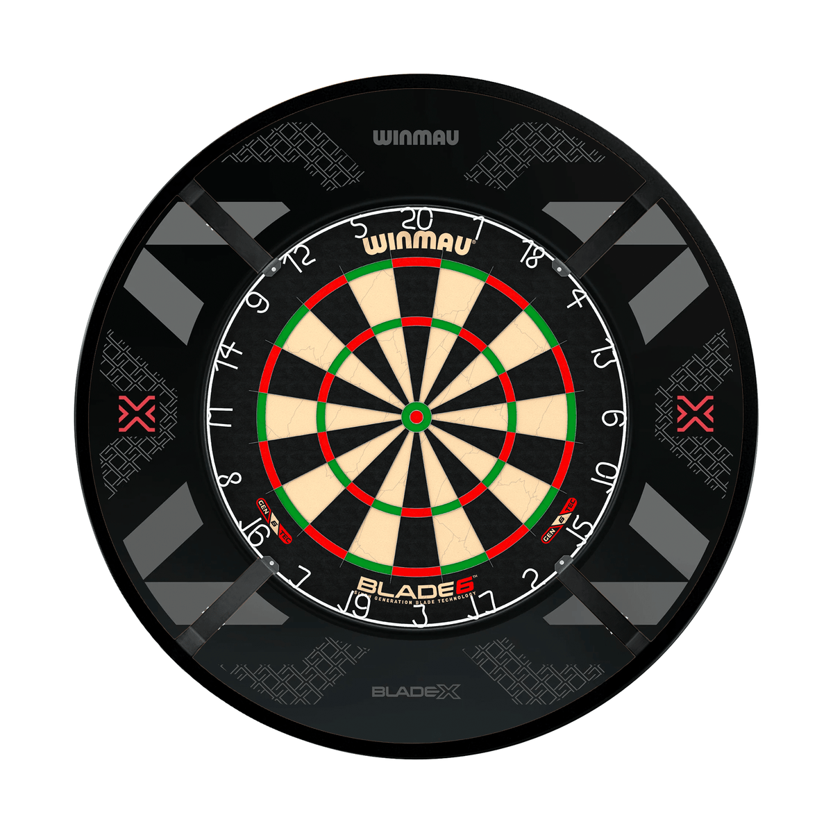 Winmau Blade 6 Dartboard, Surround & Corona Light Bundle Dartboard Bundles