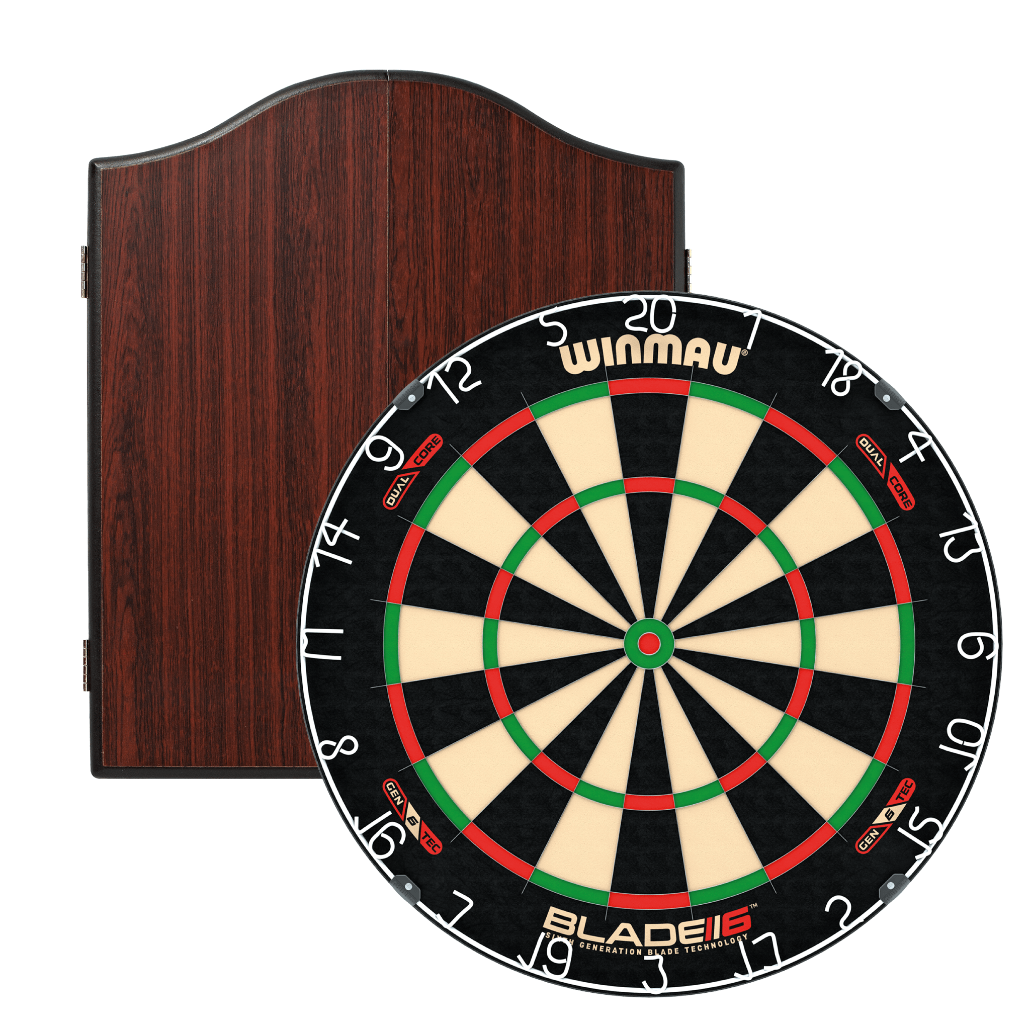 Winmau Blade 6 Dual Core Dartboard & Cabinet Bundle Dartboard Bundles
