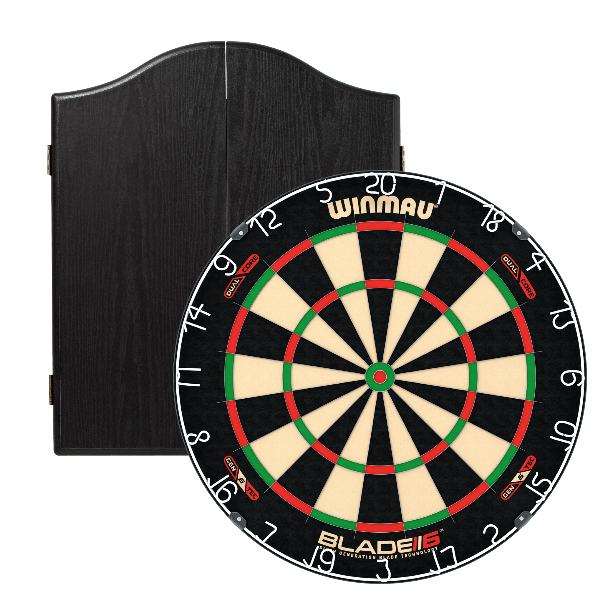 Winmau Blade 6 Dual Core Dartboard & Cabinet Bundle Dartboard Bundles