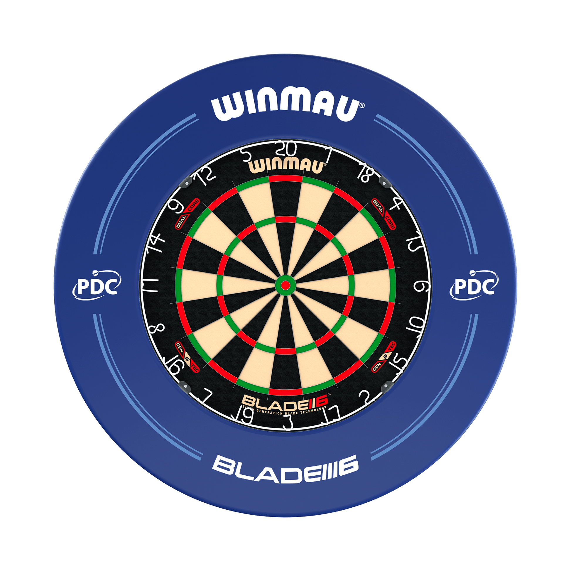Winmau Blade 6 Dual Core Dartboard & Surround Bundle Blade 6 Dual Core / Blue Boards
