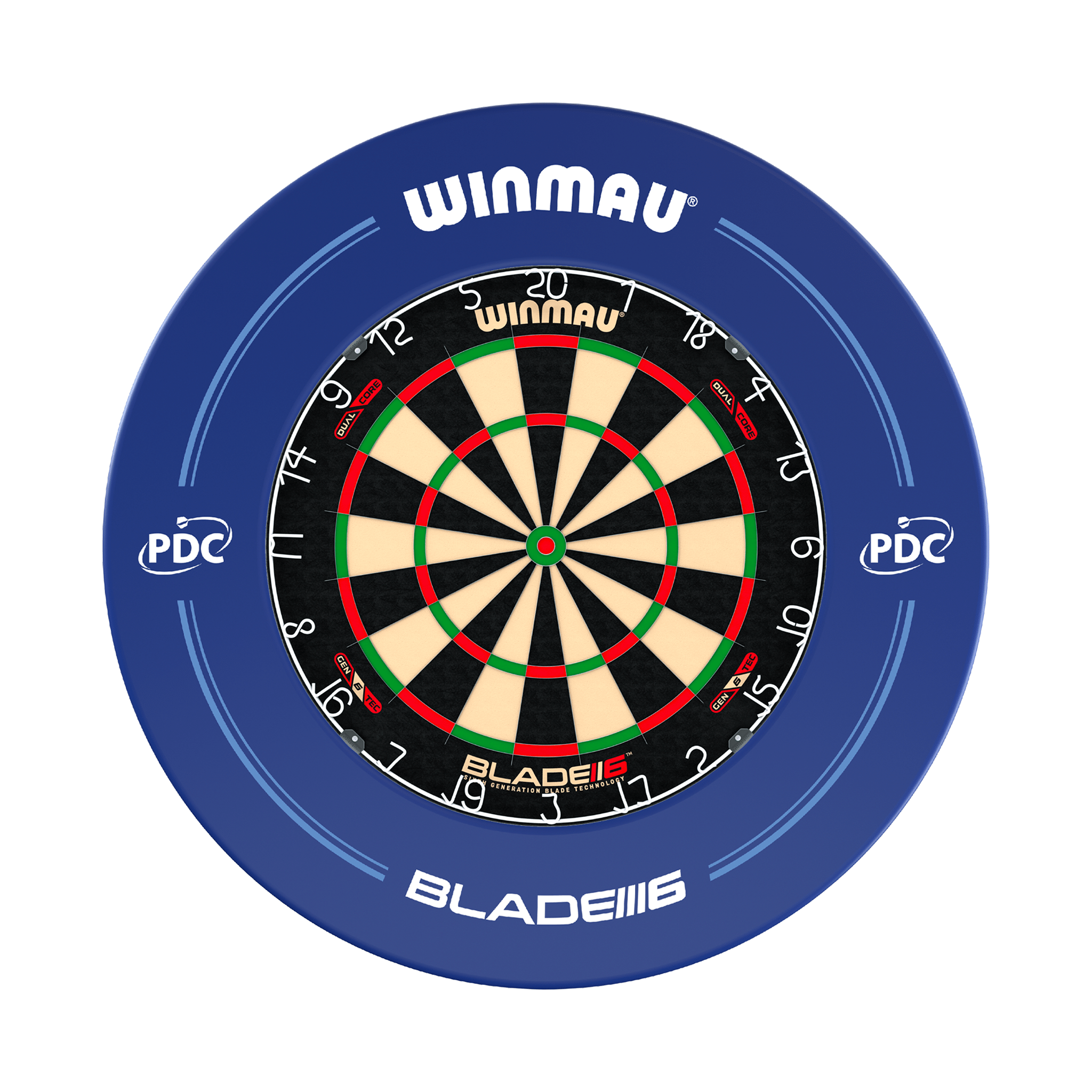 Winmau Blade 6 Dual Core Dartboard & Surround Bundle Blade 6 Dual Core / Blue Boards