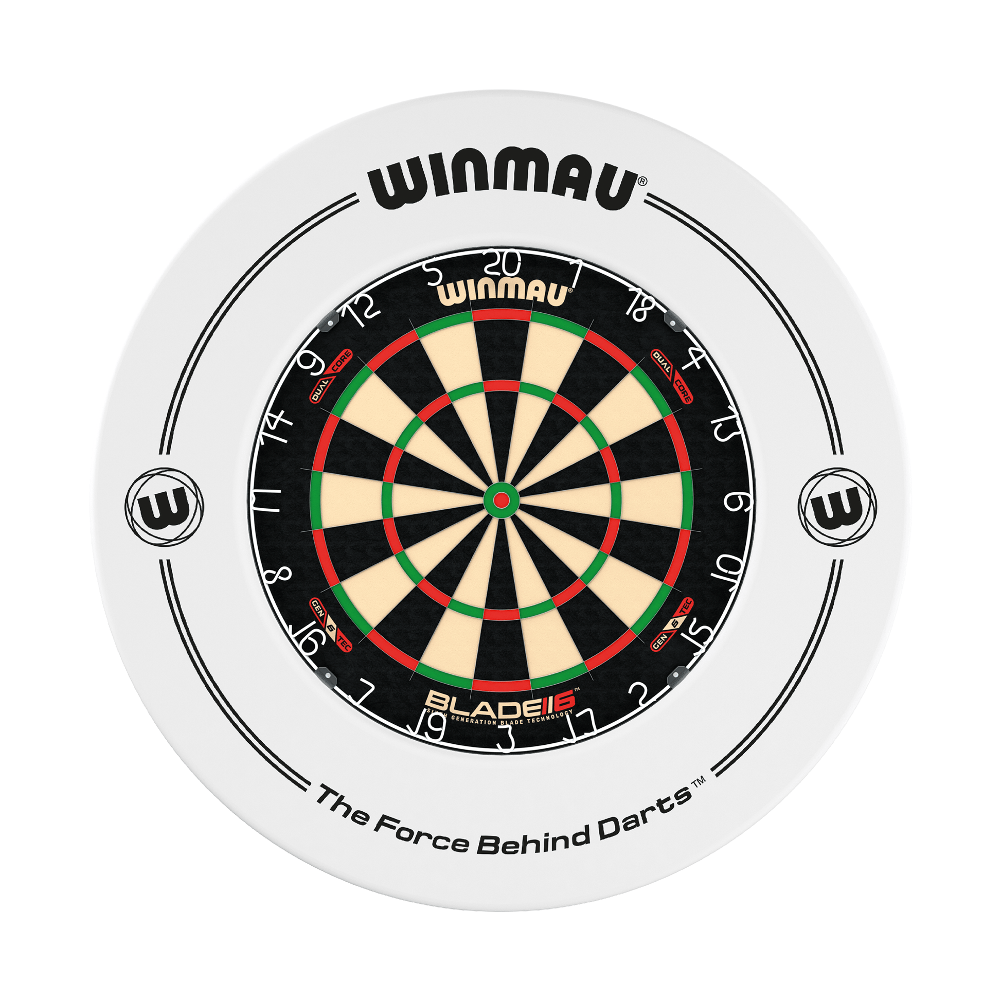 Winmau Blade 6 Dual Core Dartboard & Surround Bundle Blade 6 Dual Core / White Boards