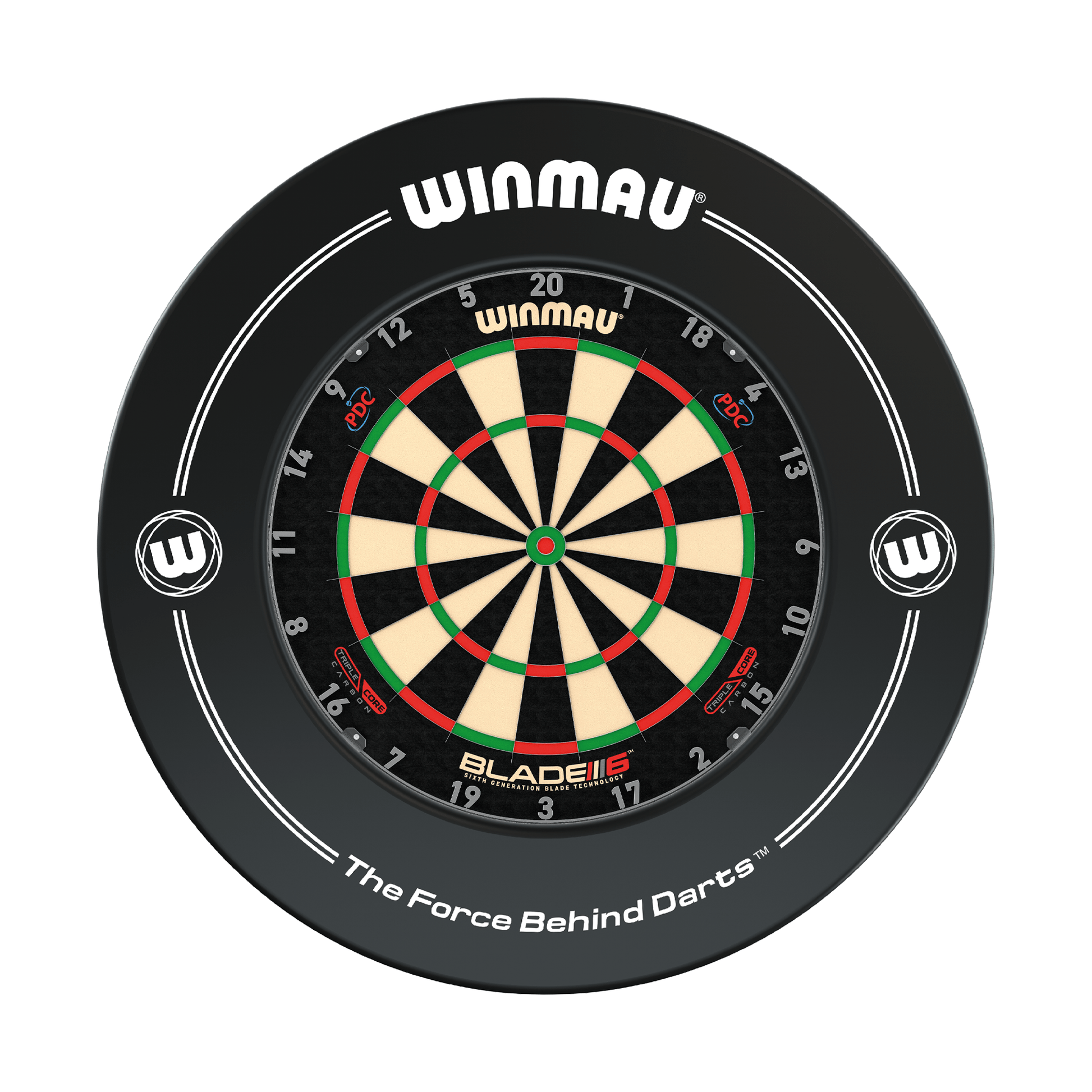 Winmau Blade 6 Triple Core Dartboard & Surround Bundle Blade 6 Triple Core / Black Boards