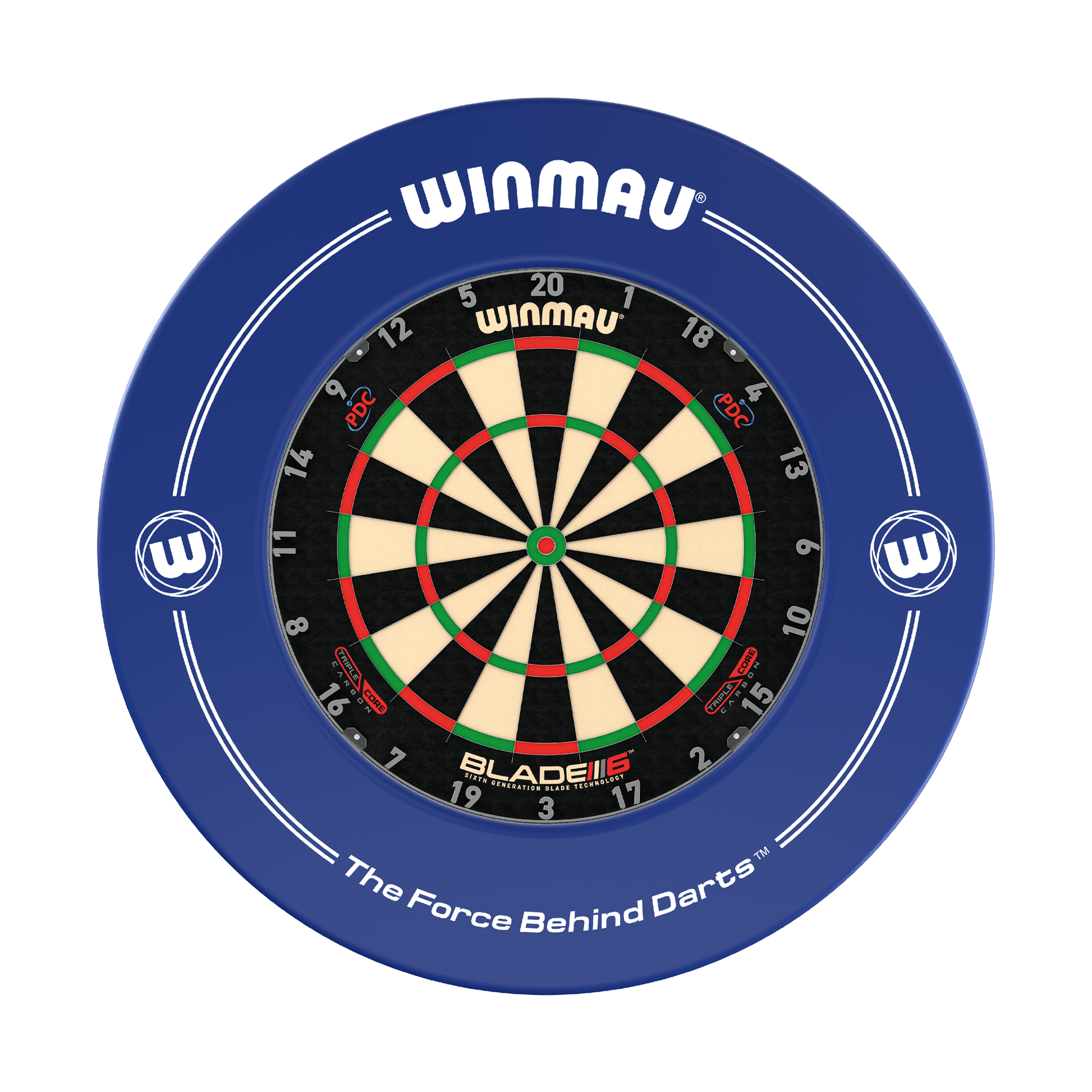 Winmau Blade 6 Triple Core Dartboard & Surround Bundle Blade 6 Triple Core / Blue Boards