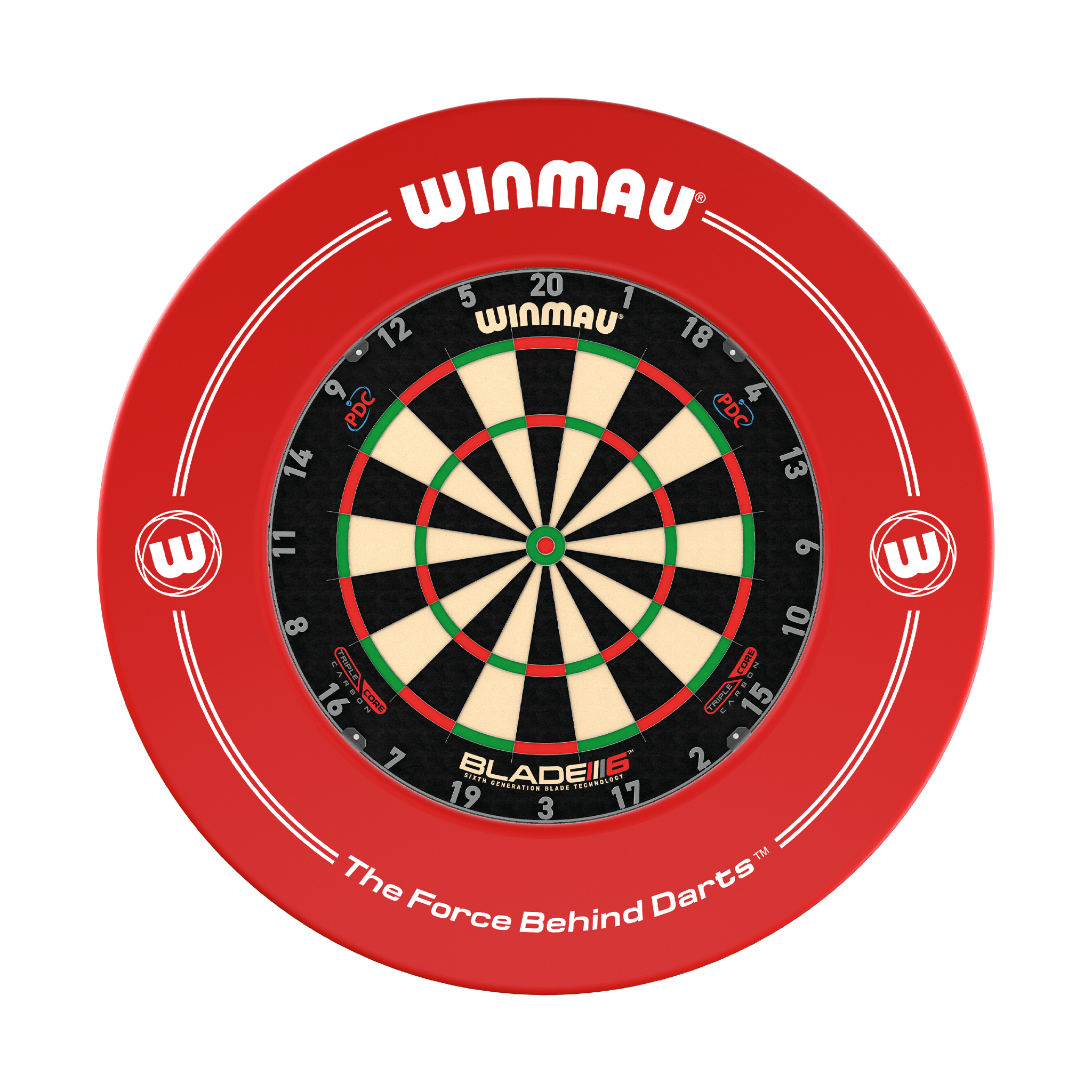 Winmau Blade 6 Triple Core Dartboard & Surround Bundle Blade 6 Triple Core / Red Boards