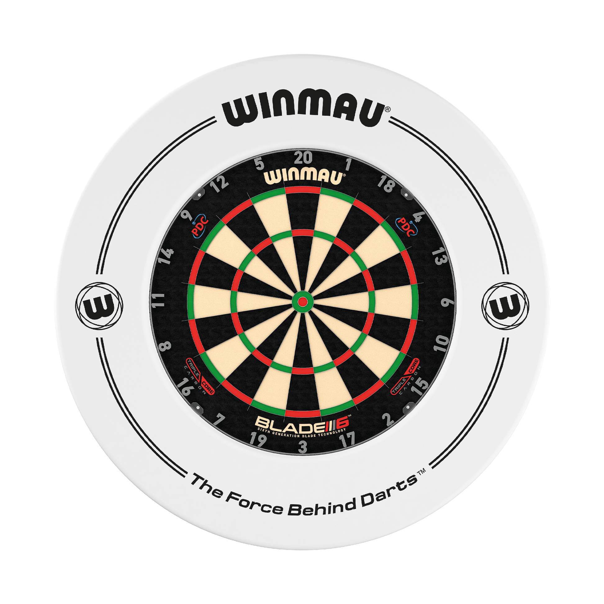 Winmau Blade 6 Triple Core Dartboard & Surround Bundle Blade 6 Triple Core / White Boards