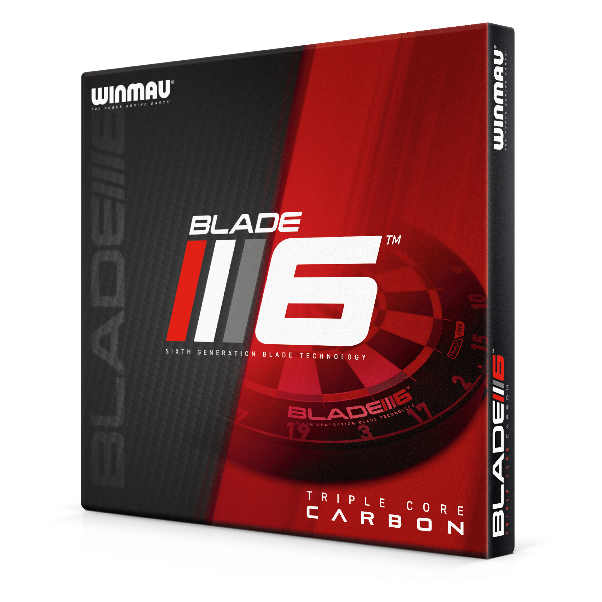 Winmau Blade 6 Triple Core Dartboard, Surround & Plasma Light Bundle Dartboard Bundles
