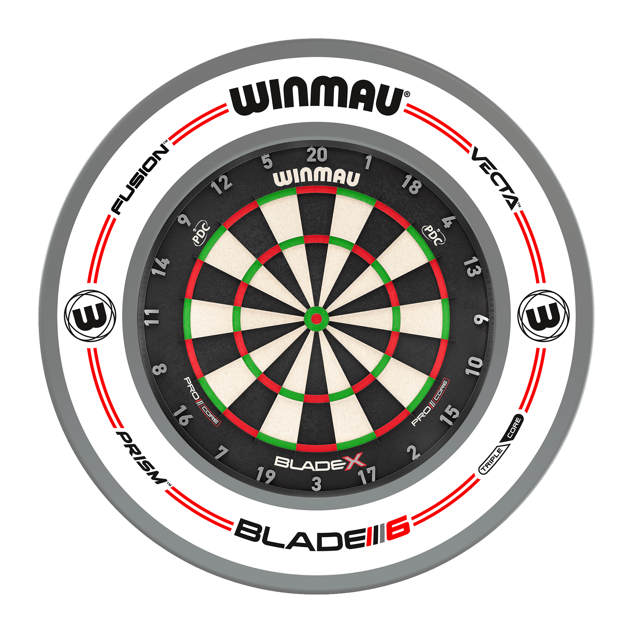 Winmau Blade X Dartboard & Surround Bundle Blade X / Pro-Line White Boards