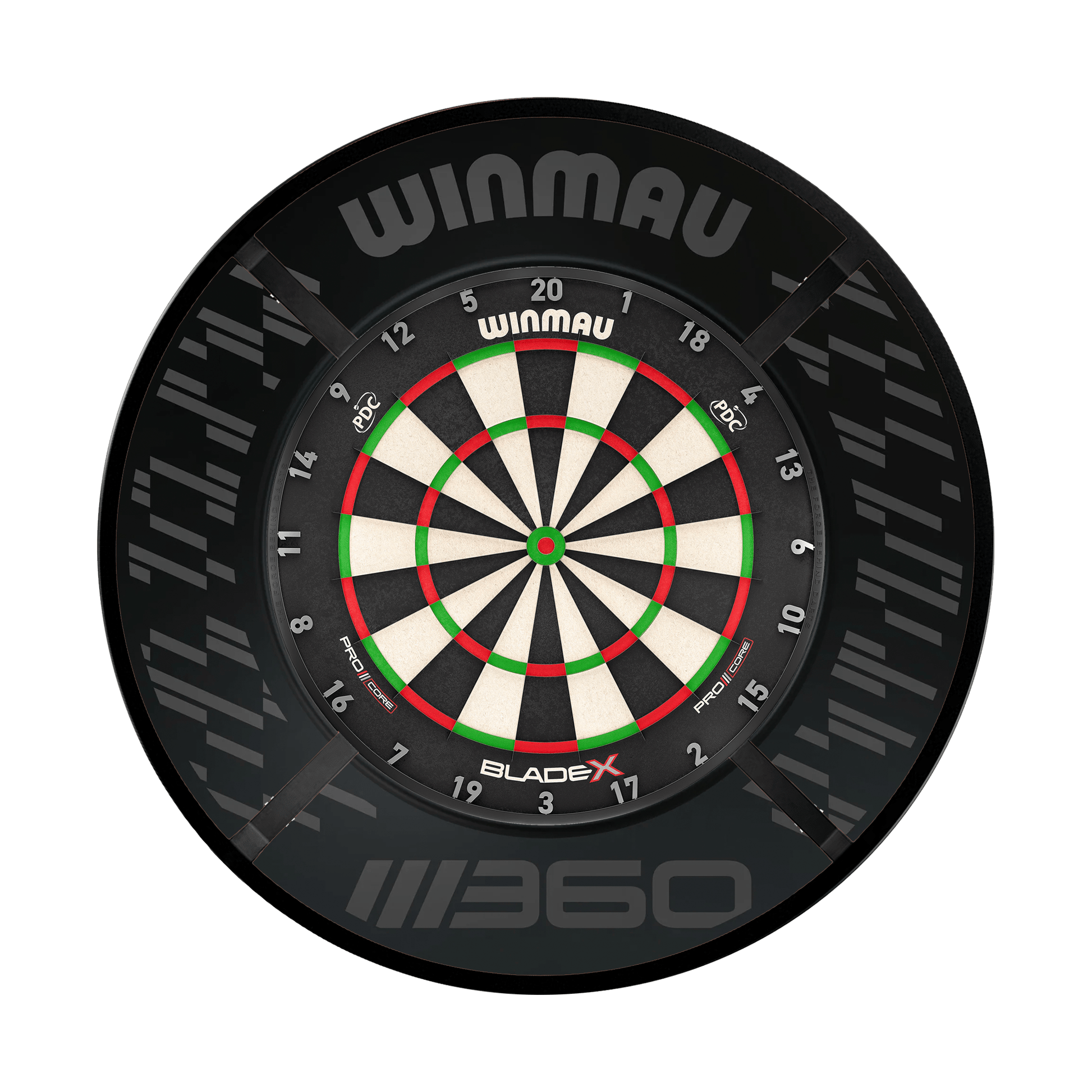 Winmau Blade X Dartboard, Surround & Corona Light Bundle Blade X / Blade 360 / Target Corona Vision Boards