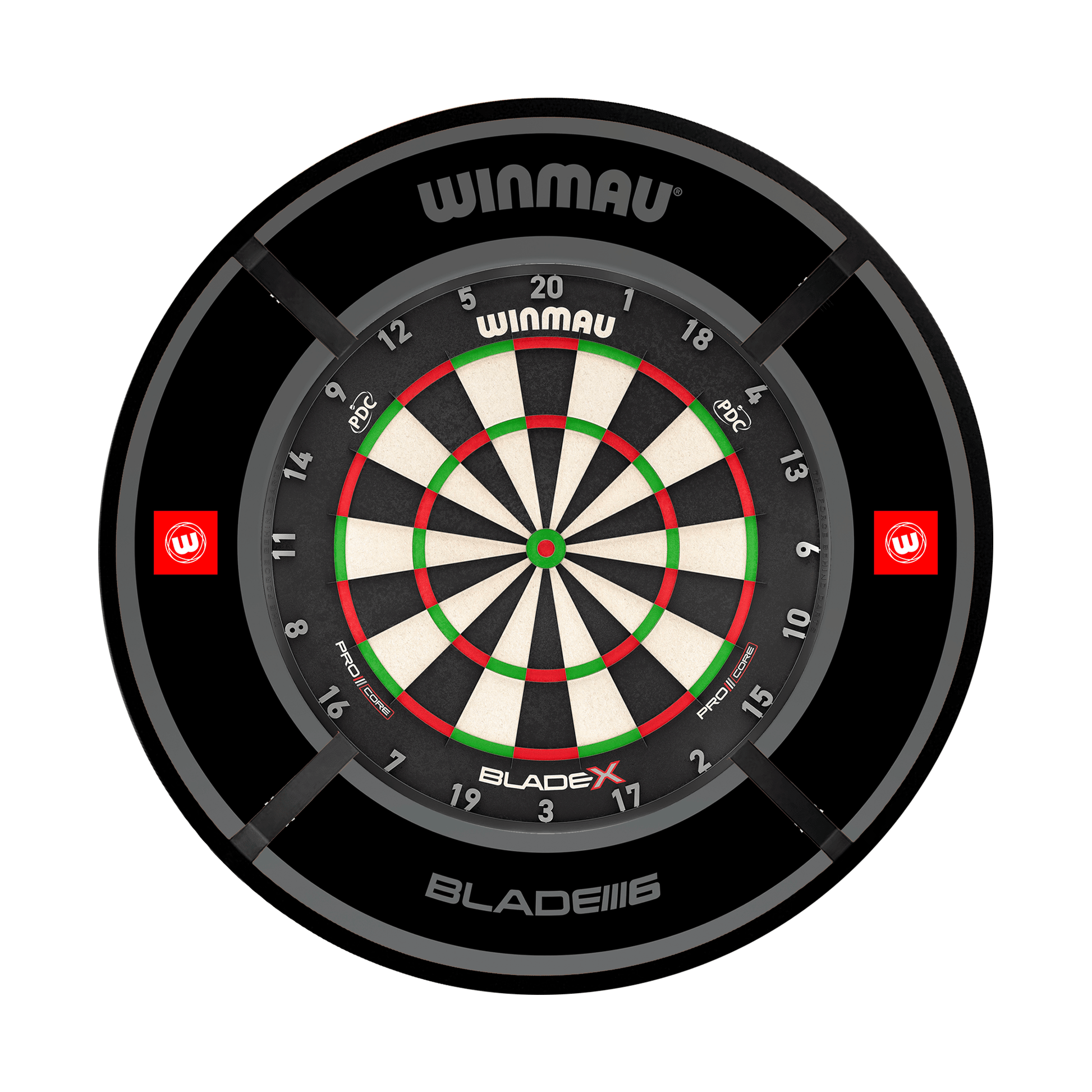 Winmau Blade X Dartboard, Surround & Corona Light Bundle Blade X / Pro 1.0 Black / Target Corona Vision Boards