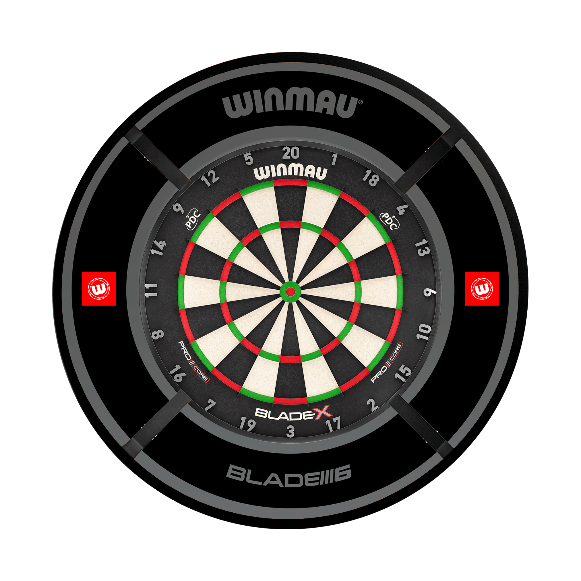 Winmau Blade X Dartboard, Surround & Corona Light Bundle Blade X / Pro 1.0 Black / Target Corona Vision Boards