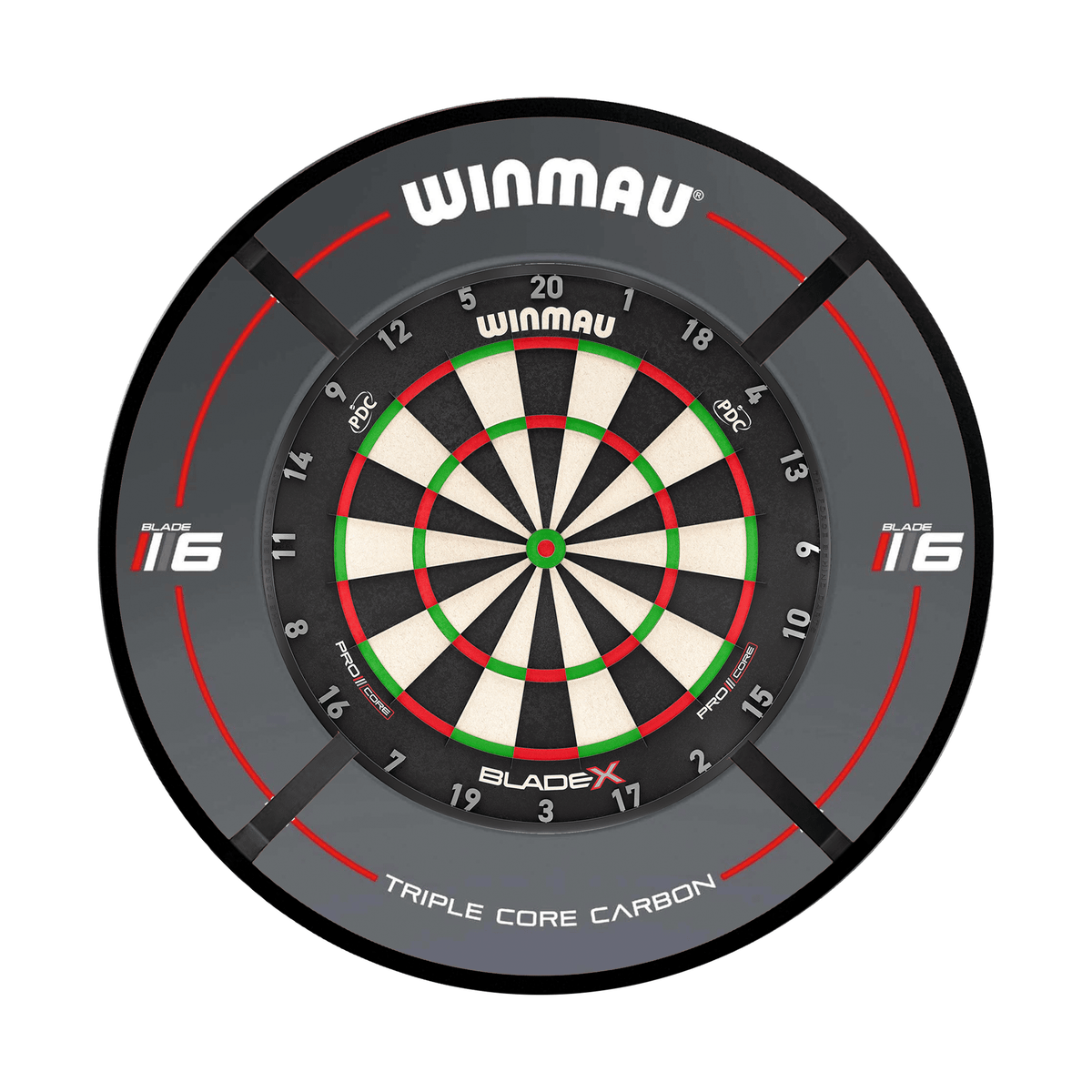Winmau Blade X Dartboard, Surround & Corona Light Bundle Dartboard Bundles