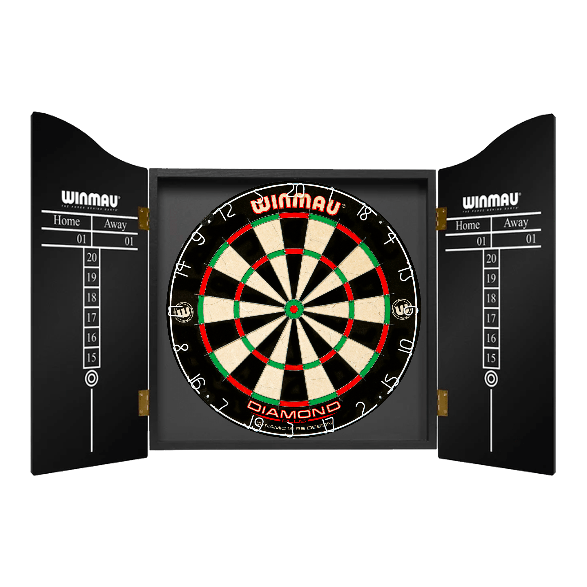 Diamond Plus Dartboard & Cabinet Bundle