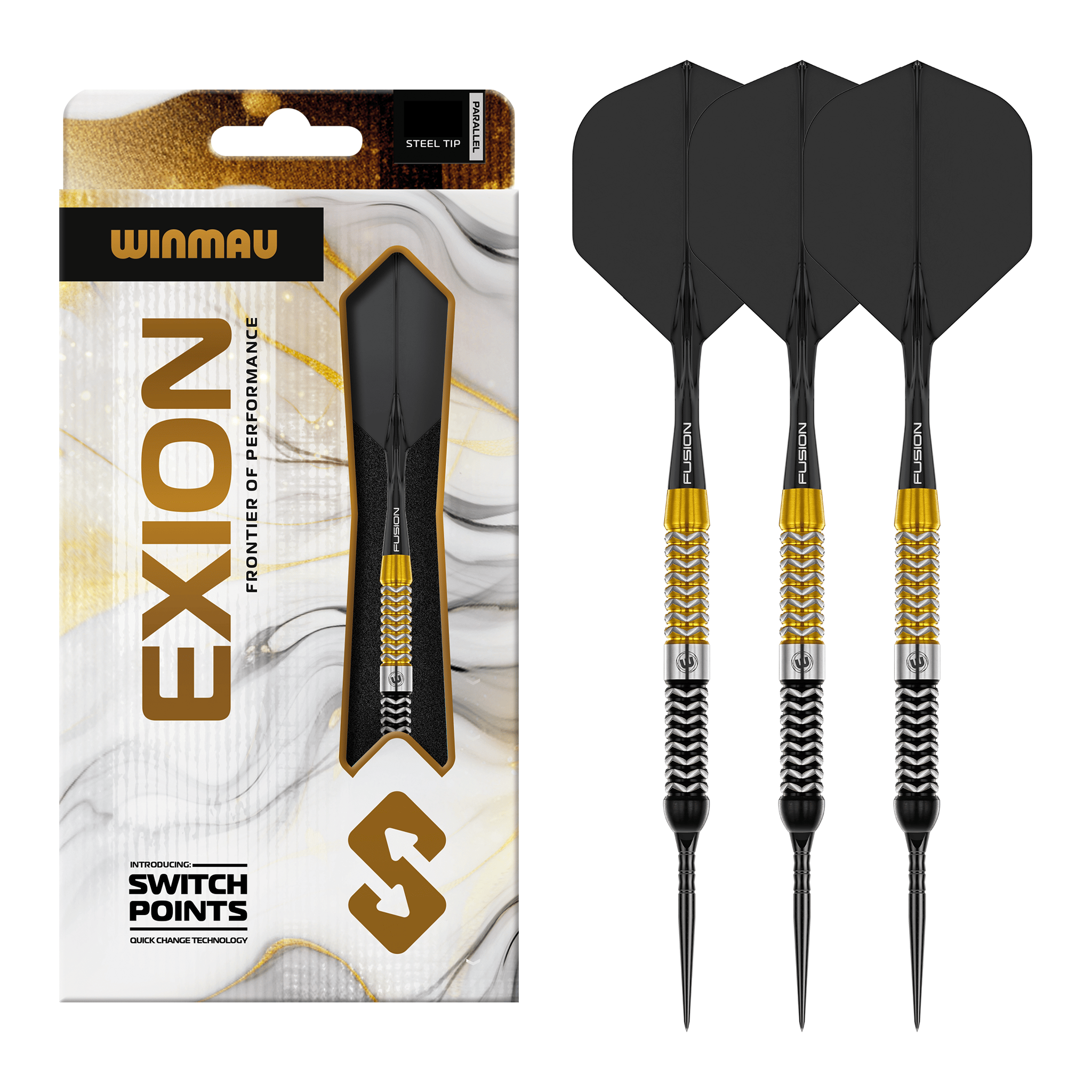 Winmau Exion Switch Point - 90% Tungsten Steel Tip Darts 22 Grams Darts