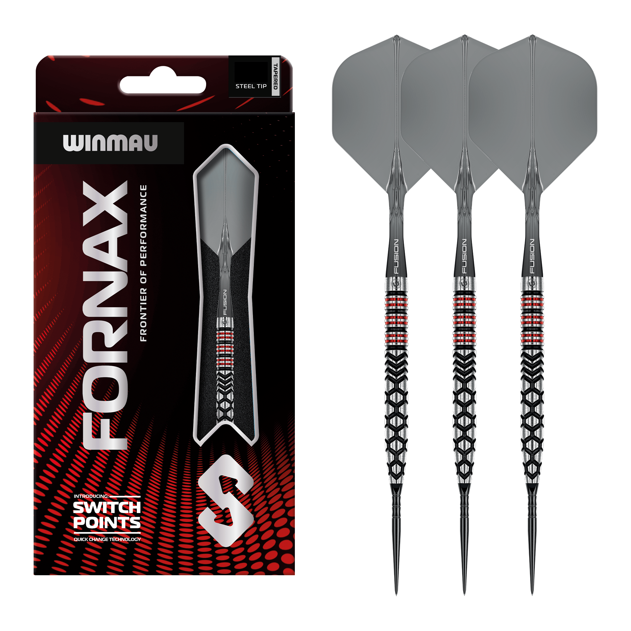 Winmau Fornax Tapered Switch Point - 90% Tungsten Steel Tip Darts 21 Grams Darts
