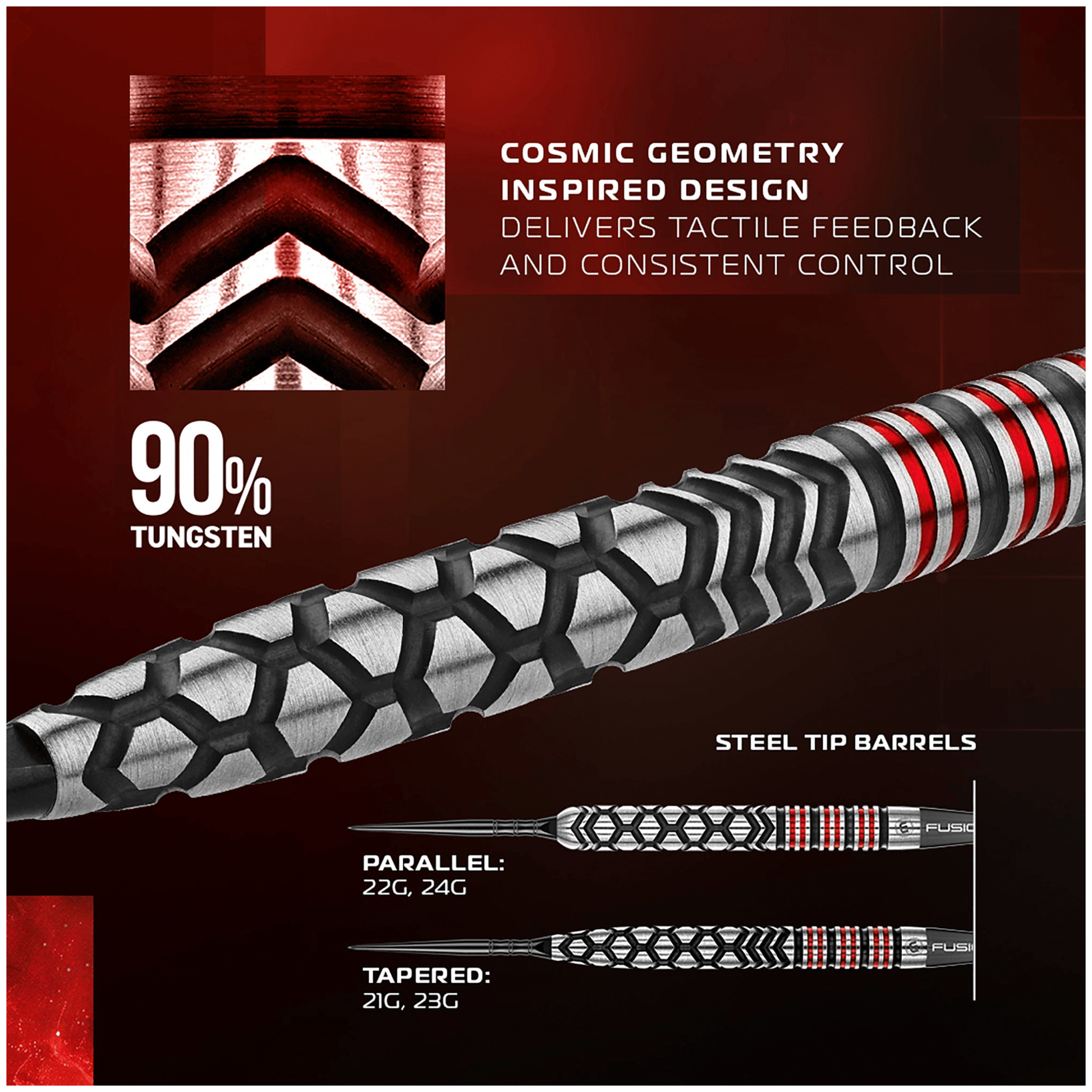 Winmau Fornax Tapered Switch Point - 90% Tungsten Steel Tip Darts Darts