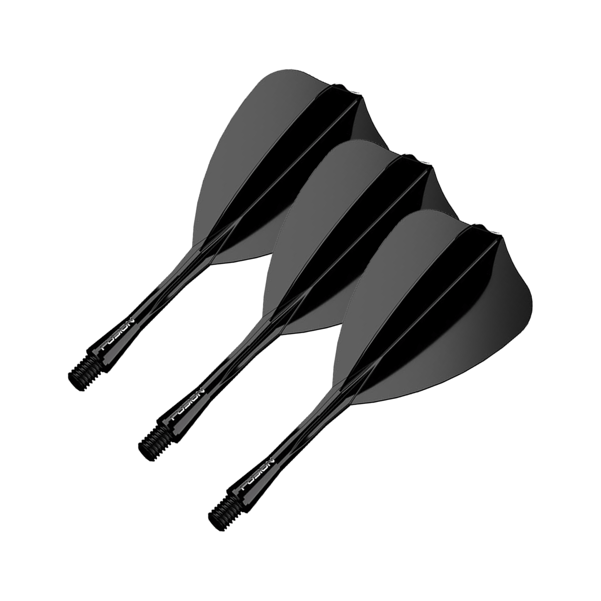 Winmau Fusion - All In One Flight & Shaft Arrow / Intermediate (28mm) / Black Flights & Shafts