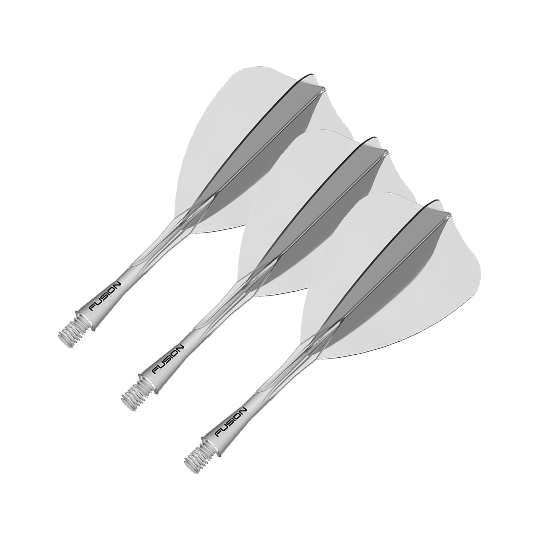 Winmau Fusion - All In One Flight & Shaft Arrow / Intermediate (28mm) / Clear Flights & Shafts