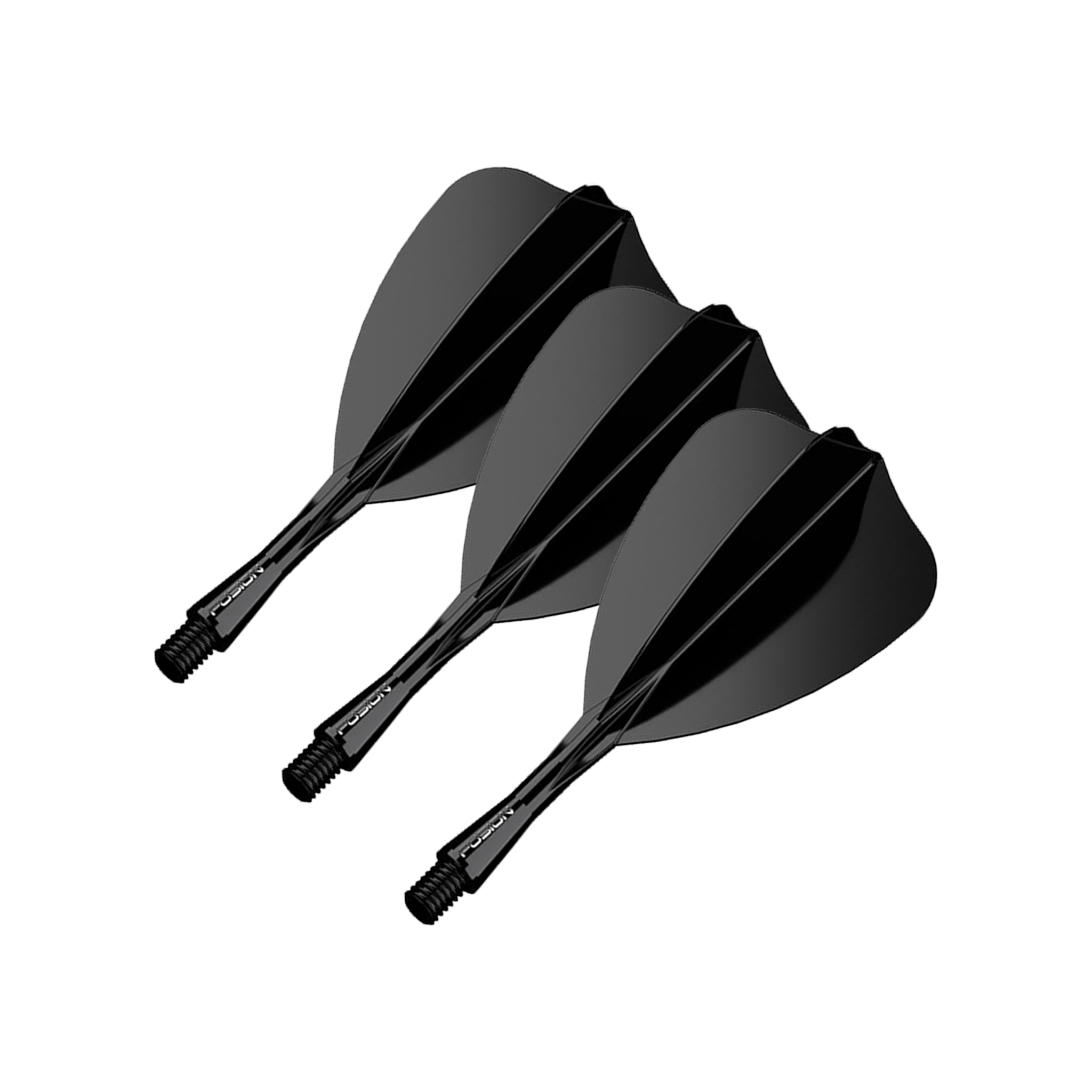 Winmau Fusion - All In One Flight & Shaft Arrow / Short (22mm) / Black Flights & Shafts