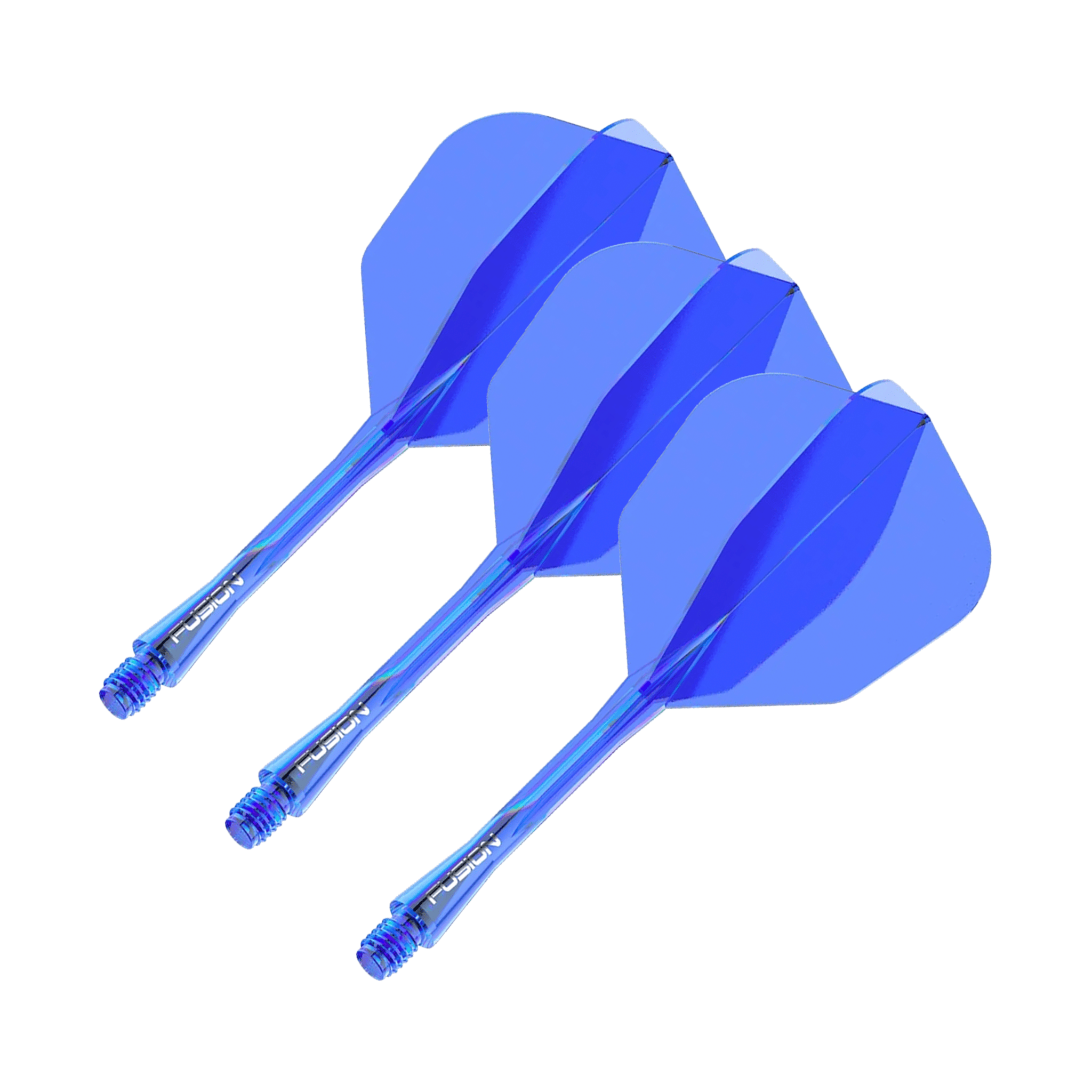 Winmau Fusion - All In One Flight & Shaft No. 6 / Medium (34mm) / Blue Flights & Shafts