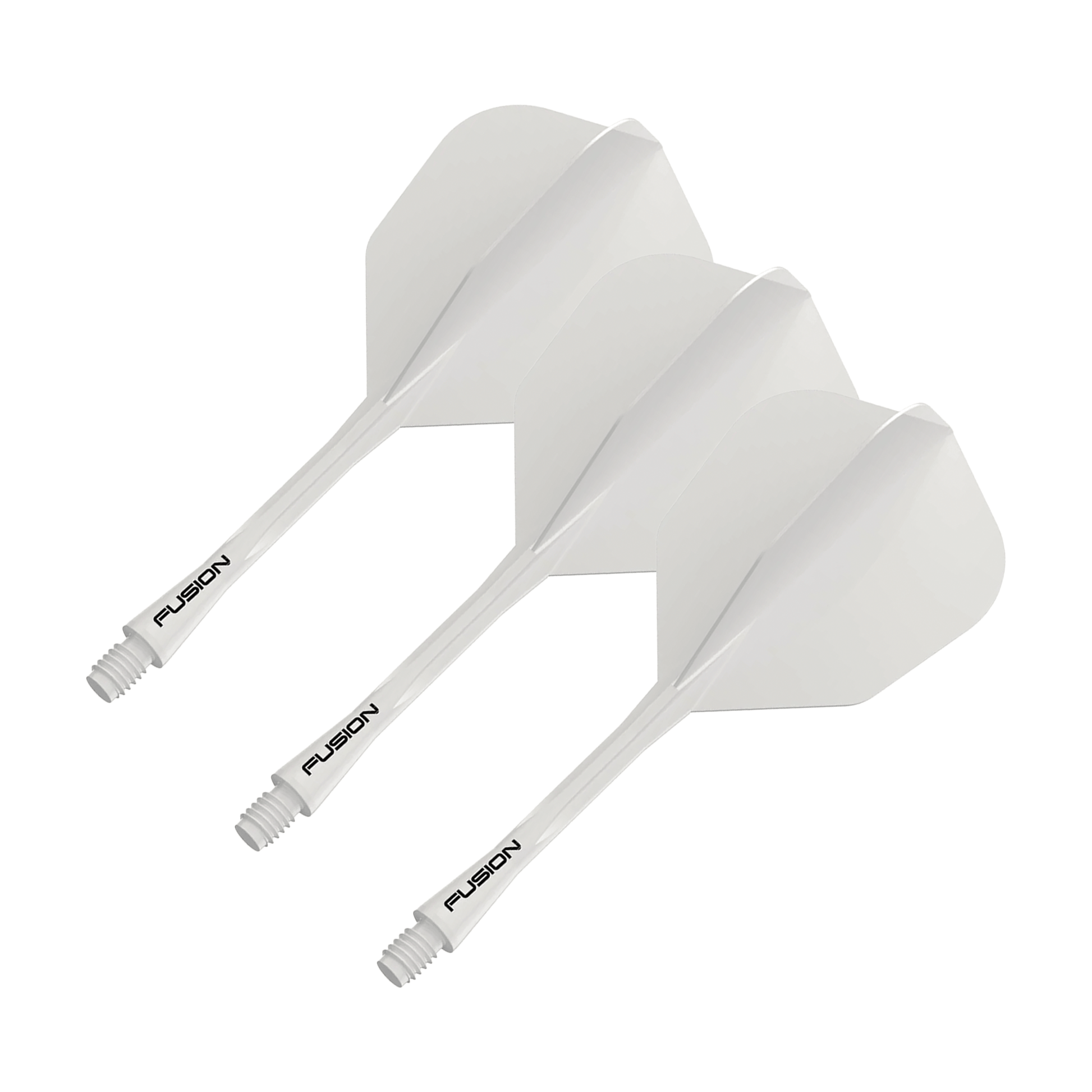 Winmau Fusion - All In One Flight & Shaft No. 6 / Medium (34mm) / White Flights & Shafts