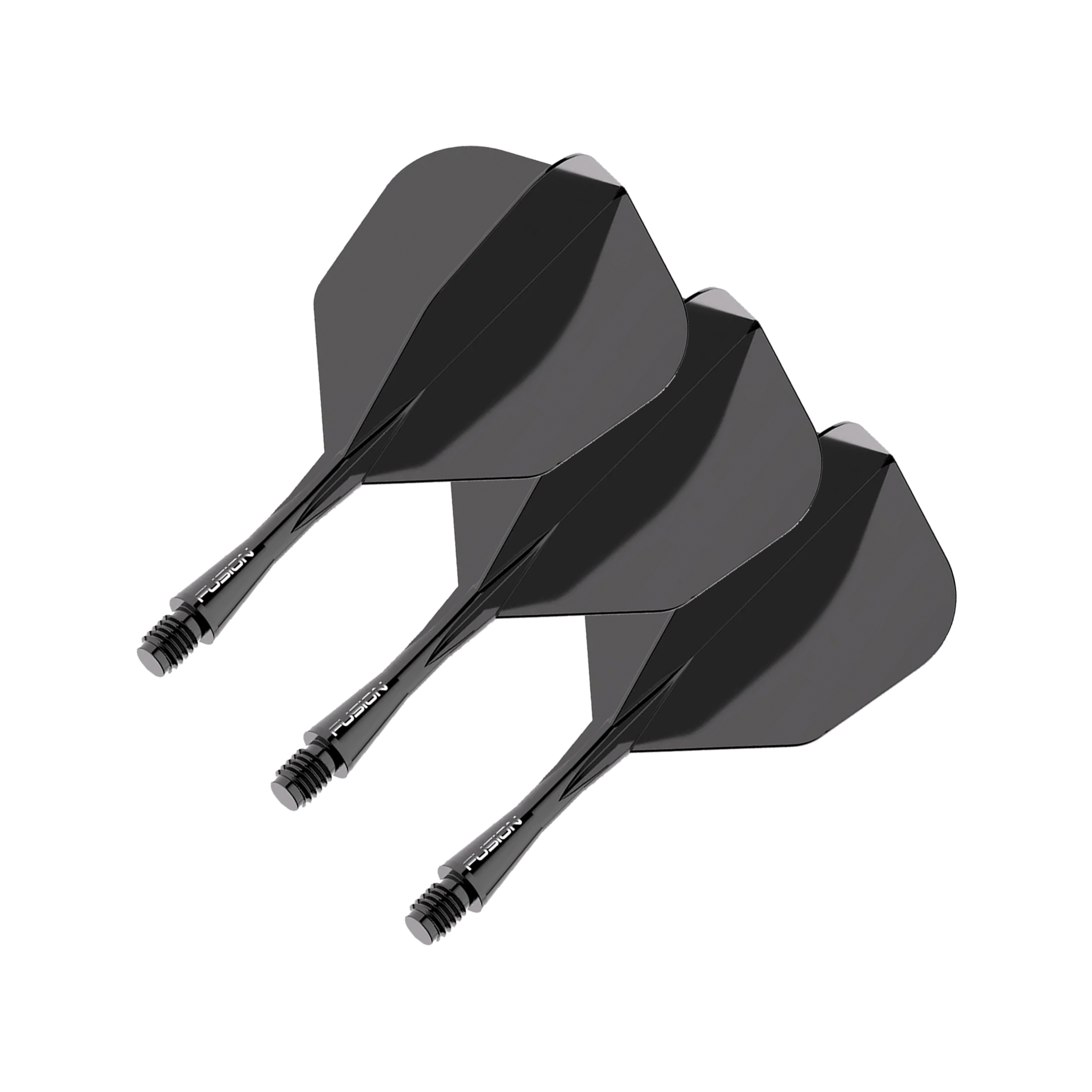 Winmau Fusion - All In One Flight & Shaft No. 6 / Short (22mm) / Black Flights & Shafts
