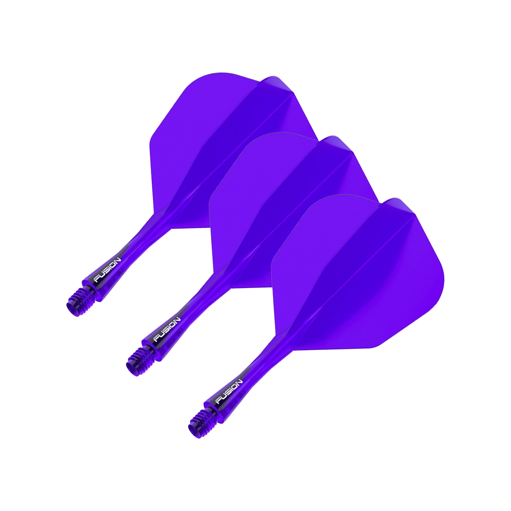 Winmau Fusion - All In One Flight & Shaft No. 6 / Short (22mm) / Purple Flights & Shafts