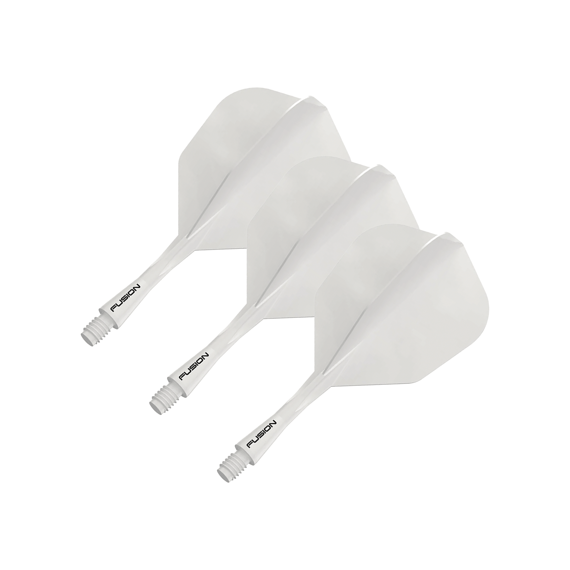 Winmau Fusion - All In One Flight & Shaft No. 6 / Short (22mm) / White Flights & Shafts
