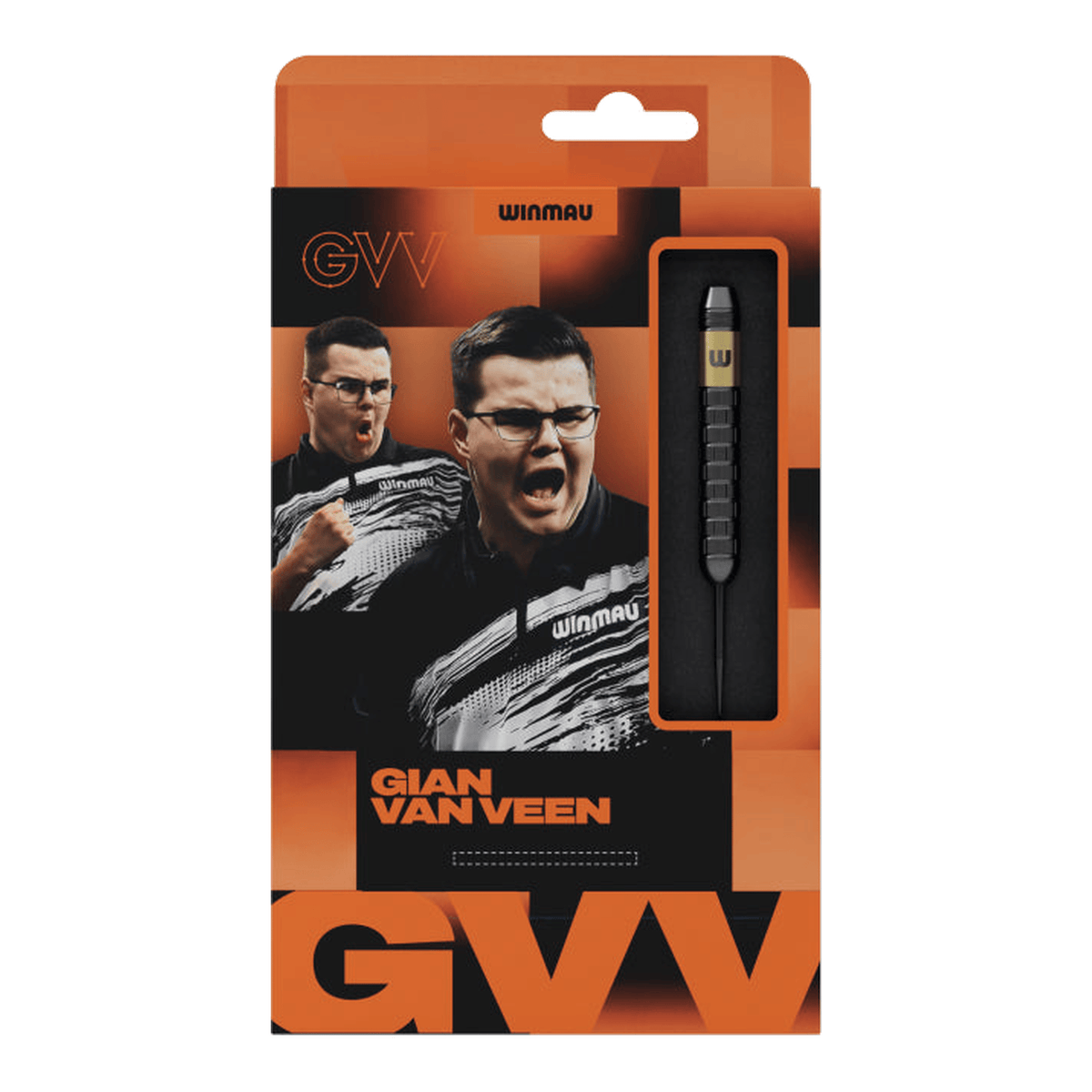 Winmau Gian Van Veen Core - Brass Barrel Steel Tip Darts 21 Grams Darts