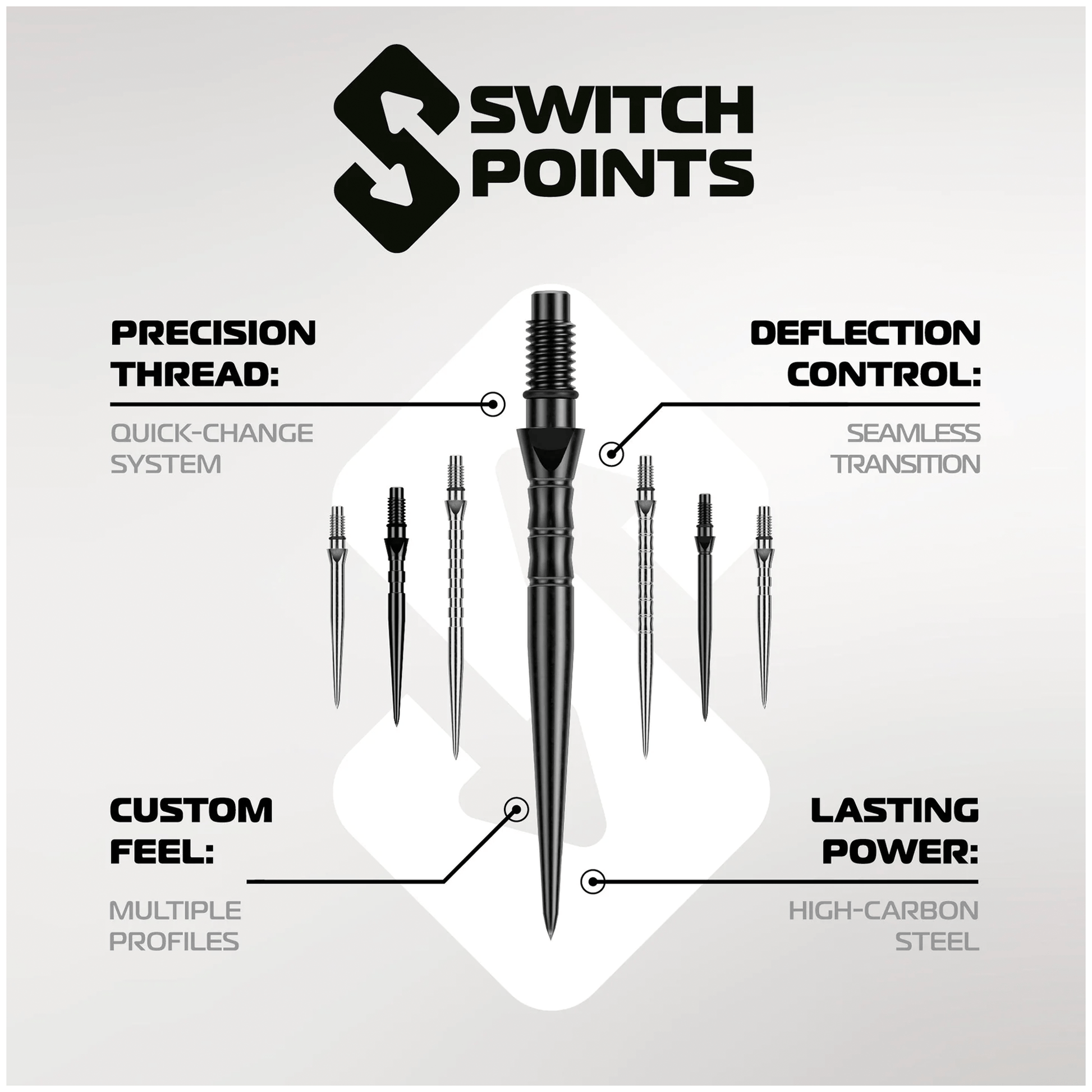 Winmau Grooved - Switch Dart Points Accessories