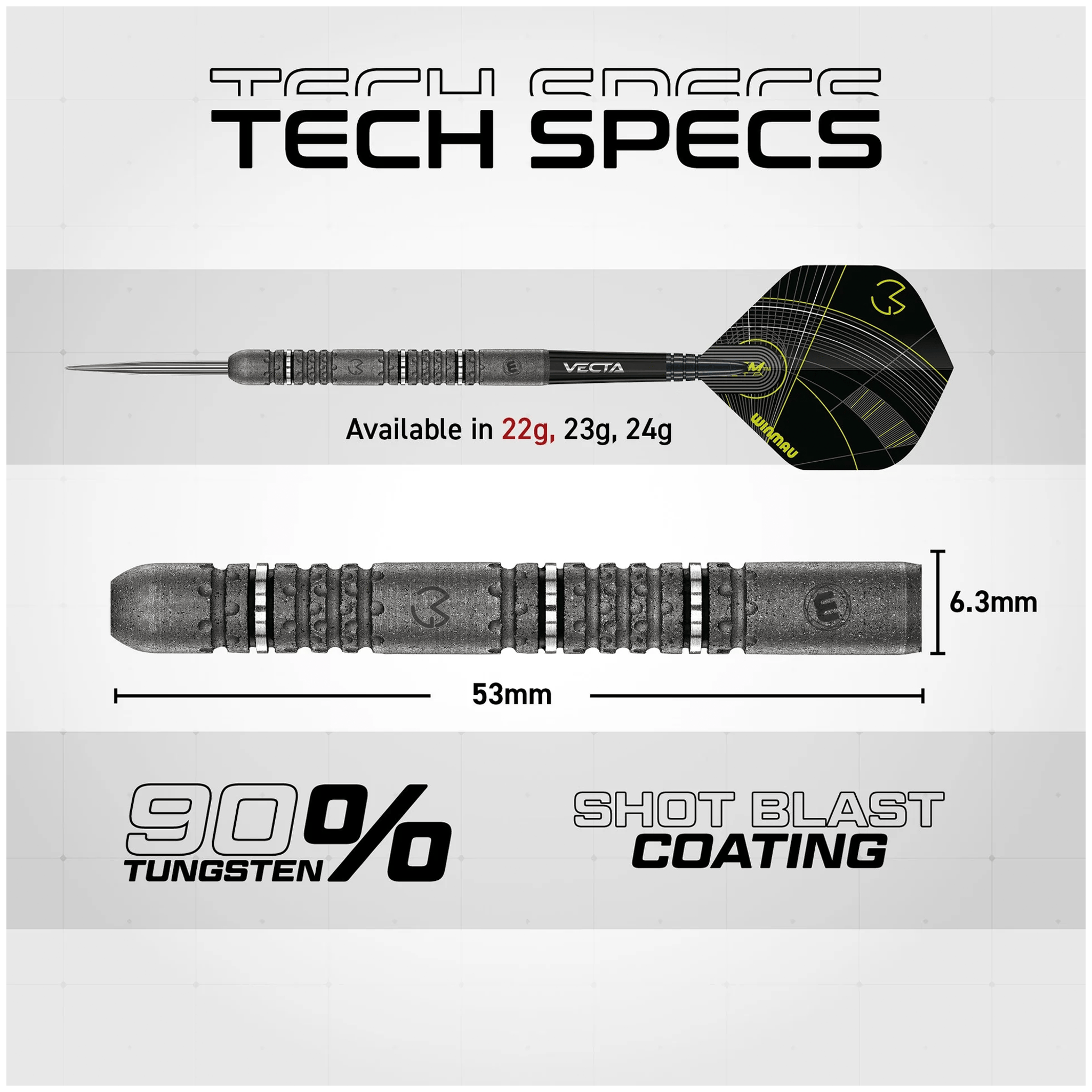 Winmau MVG Signature Edition - 90% Tungsten Steel Tip Darts Darts