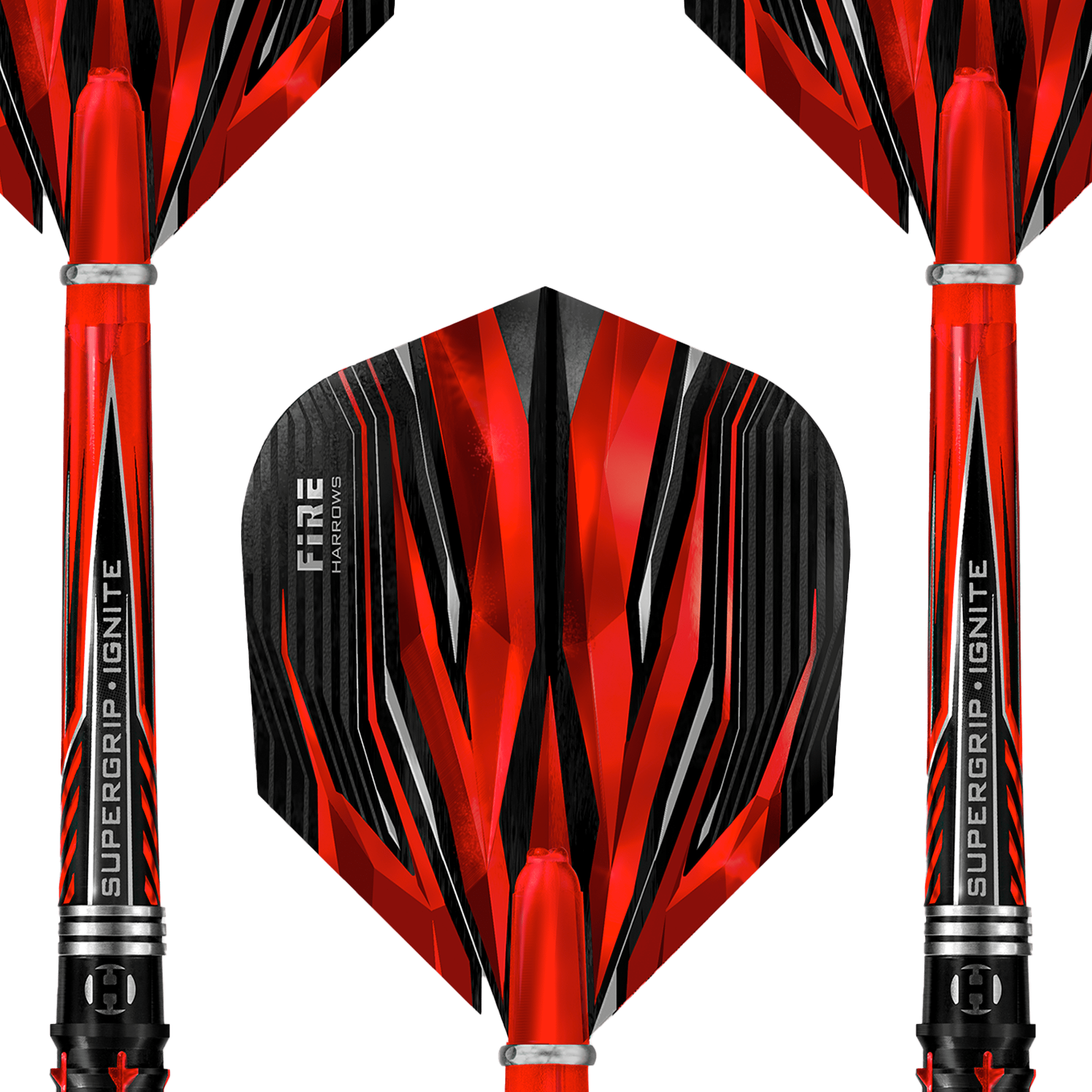 Harrows Fire Inferno Steel Tip Darts - 90% Tungsten - 21 Grams Darts