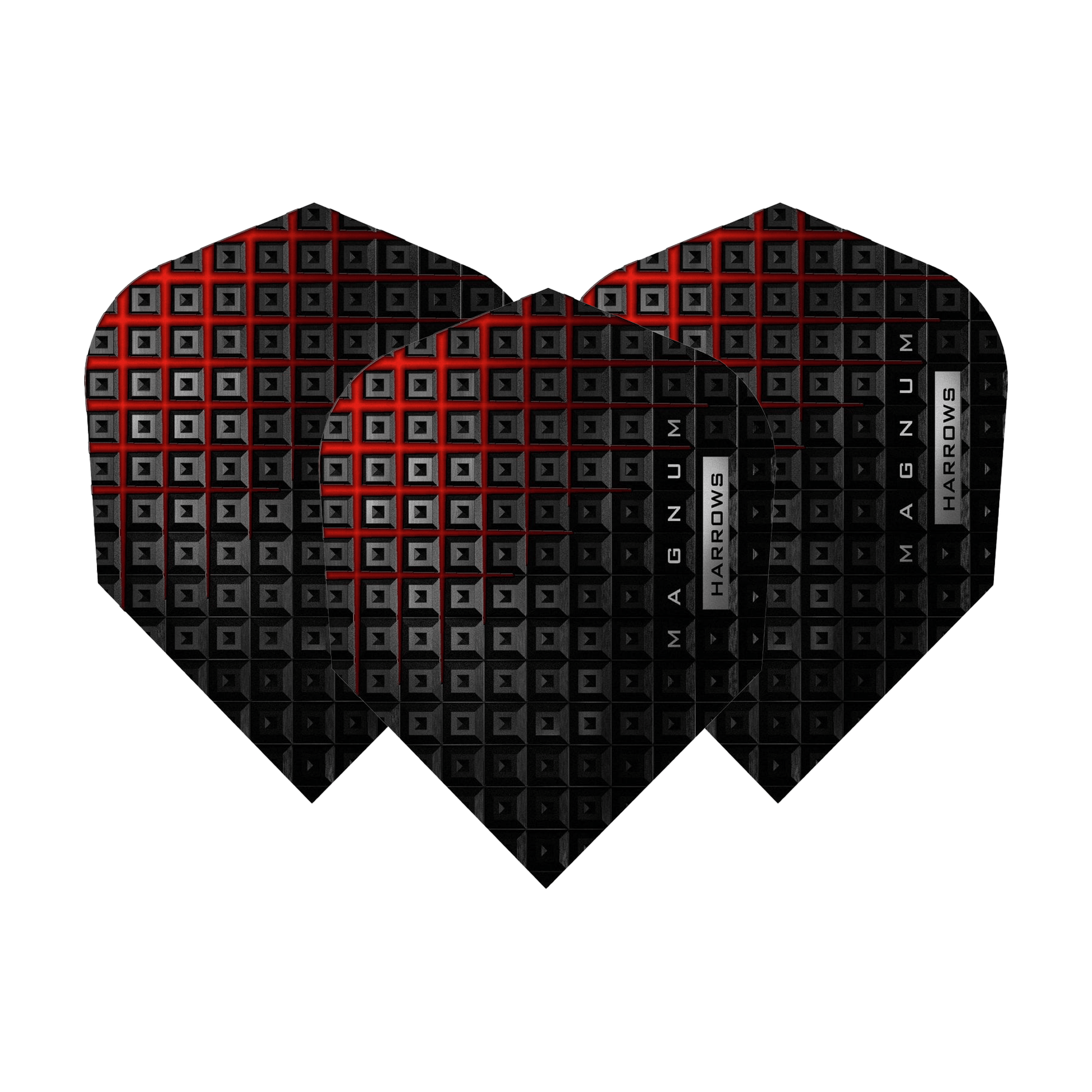 Harrows Magnum Reloaded No. 6 Dart Flights Red/Black Flights