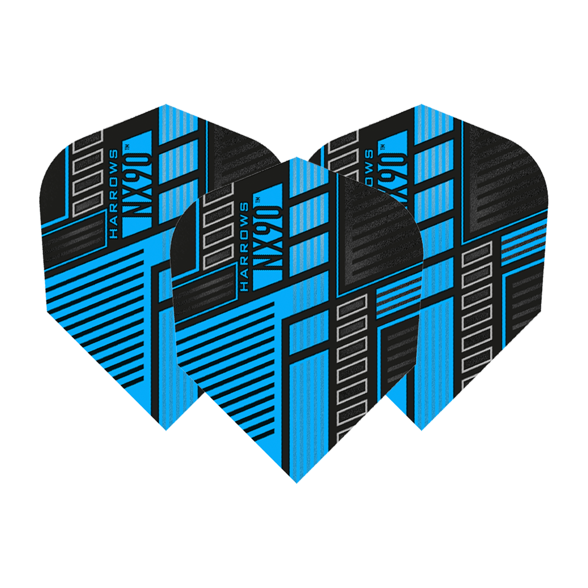 Harrows NX90 - Dart Flights No. 6 / Blue Flights