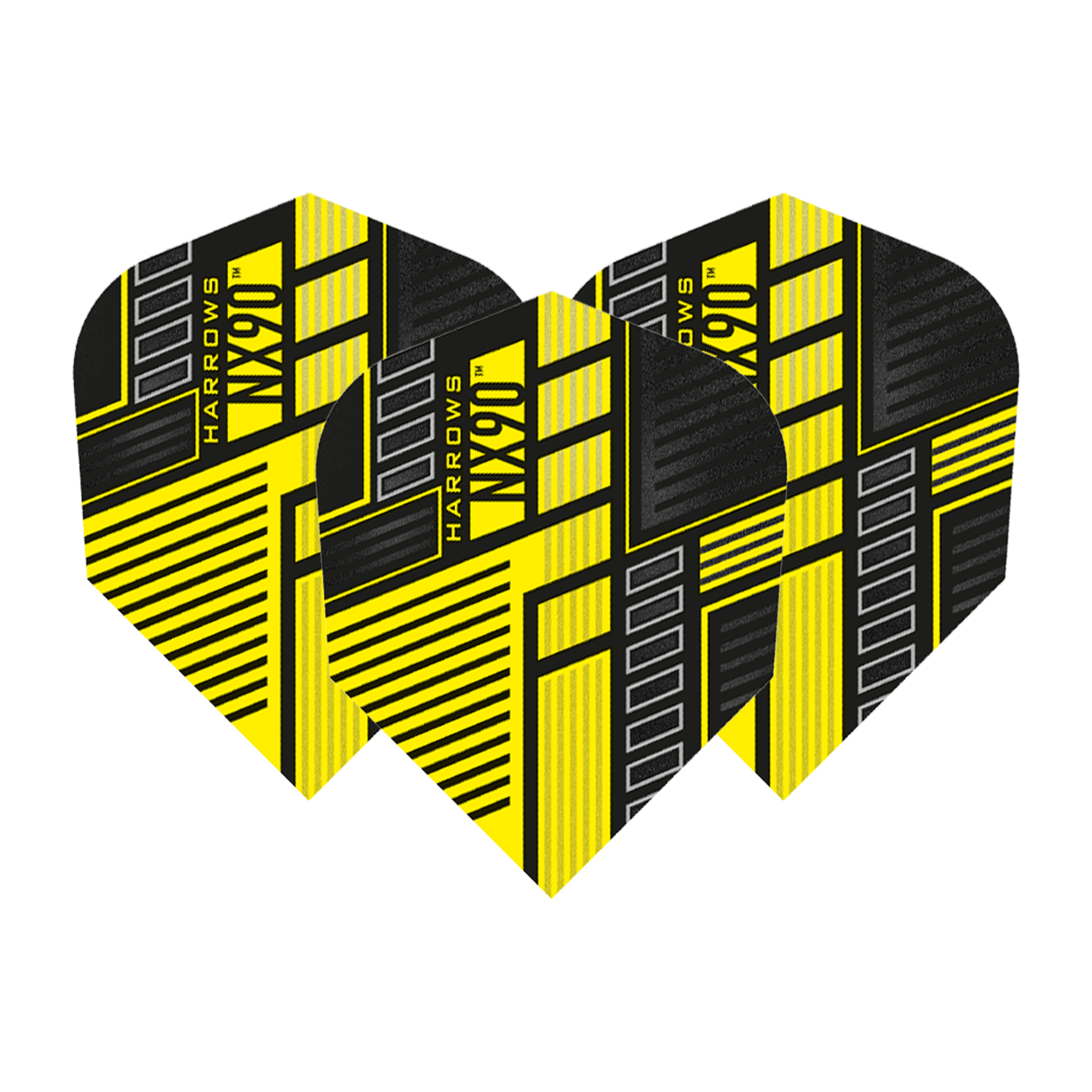 Harrows NX90 - Dart Flights No. 6 / Yellow Flights