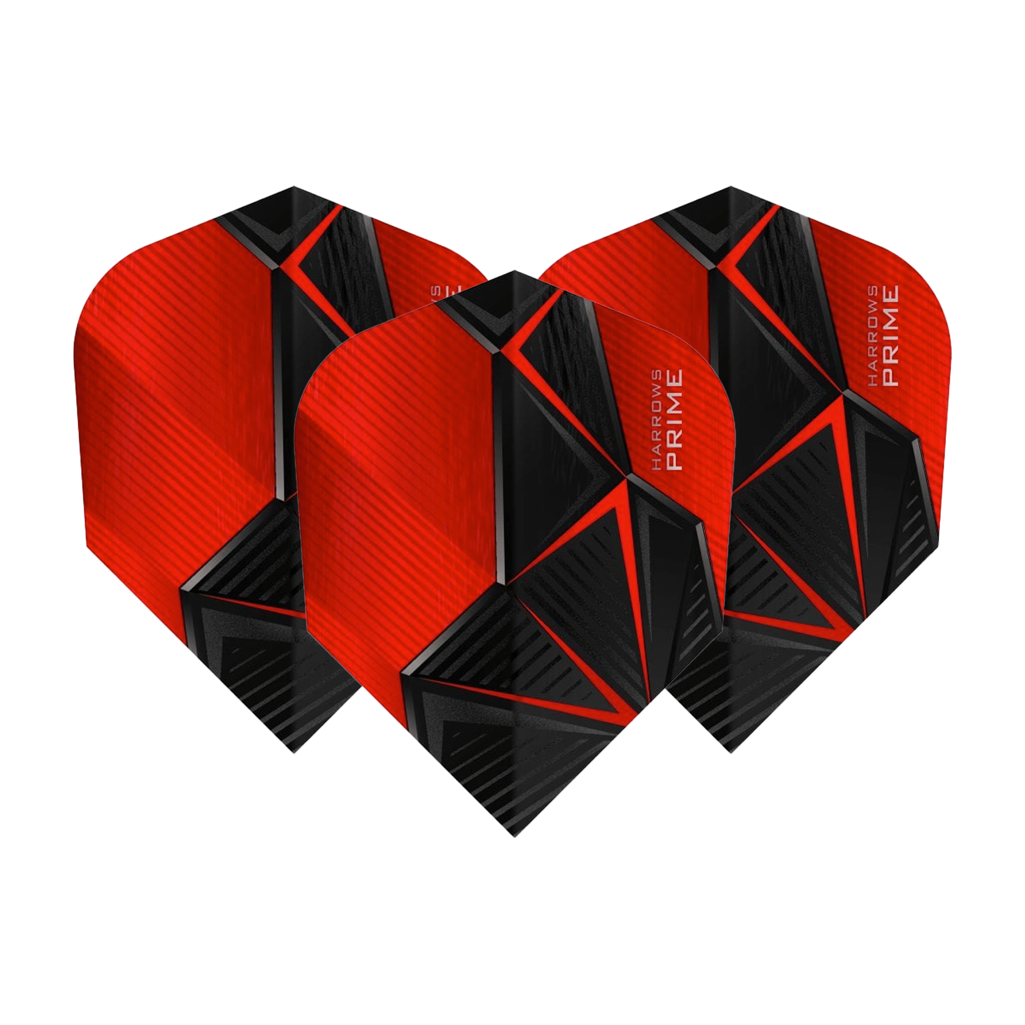 Harrows Rival No. 6 Dart Flights Red/Black Flights