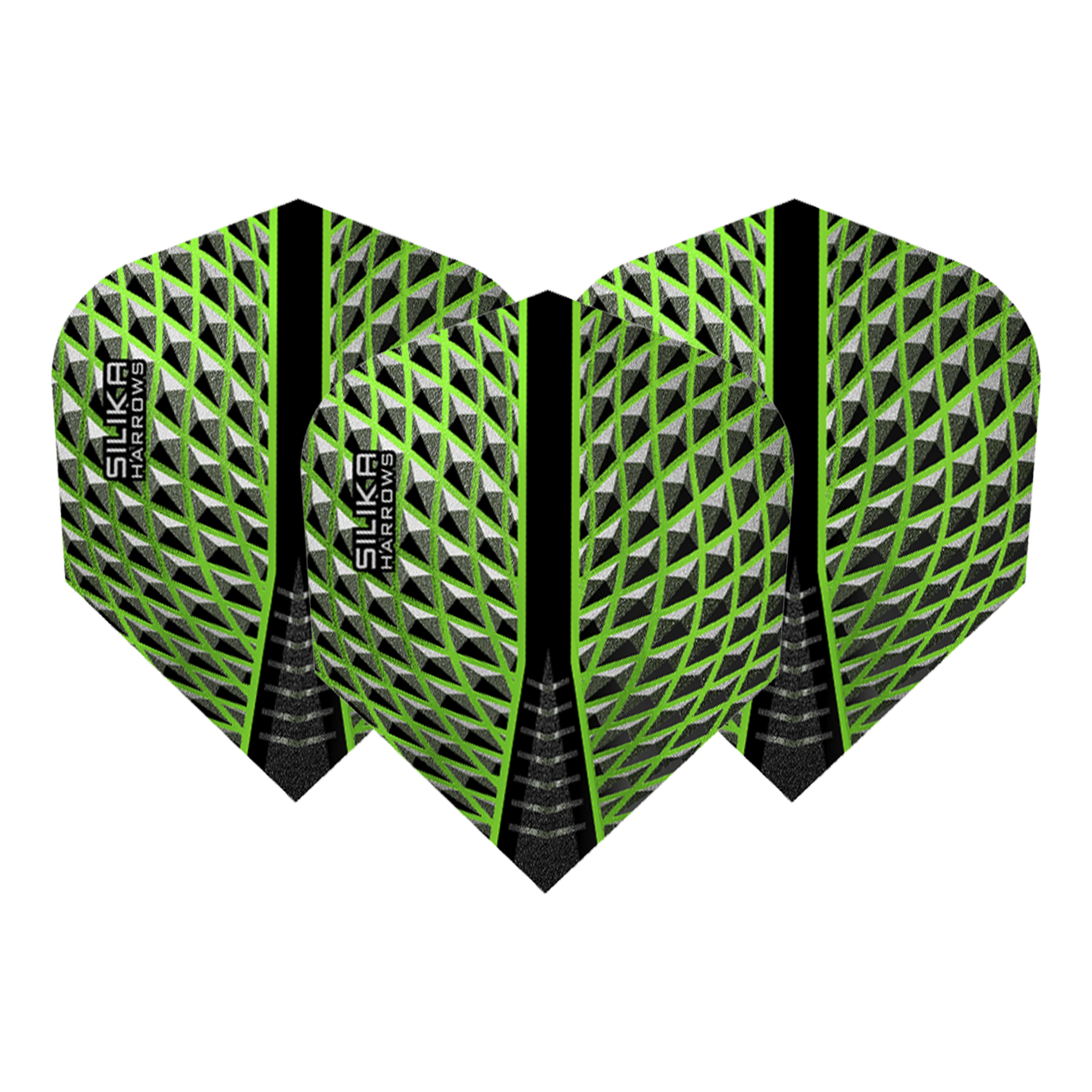 Harrows Silka - Dart Flights No. 6 / Green Flights