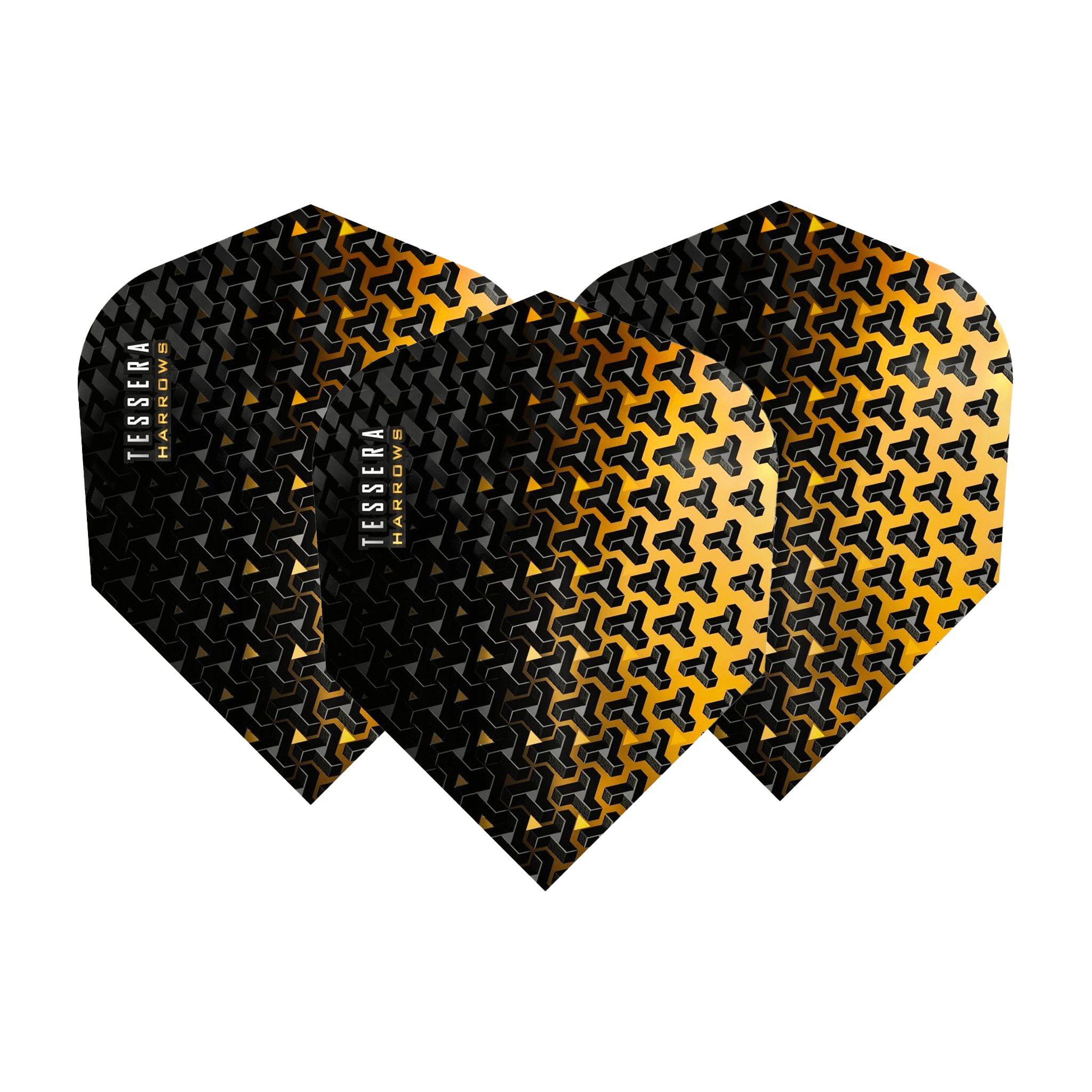 Harrows Tessera No. 6 Dart Flights Sunset Gold Flights