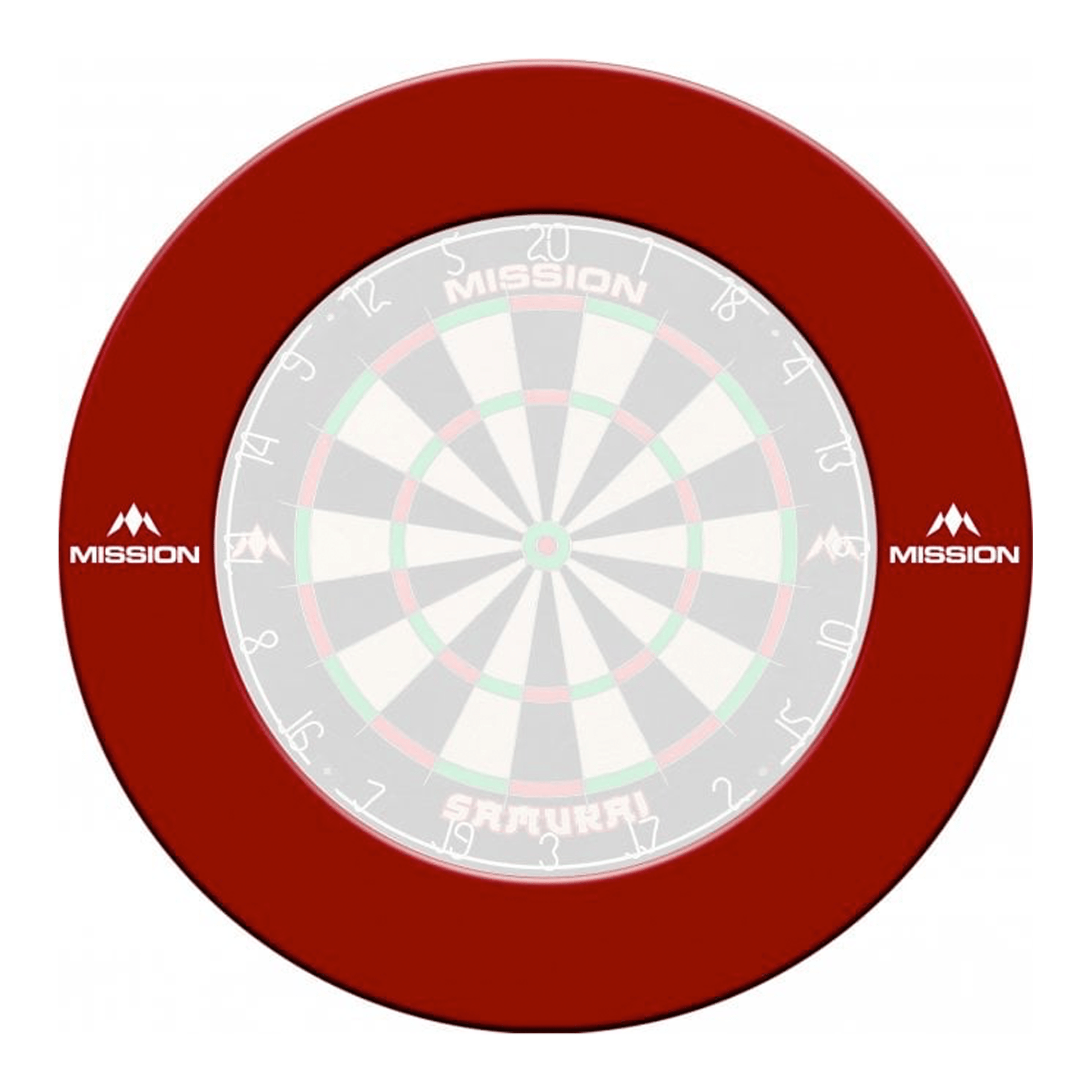 Mission Heavy Duty Dartboard Surround Red Boards