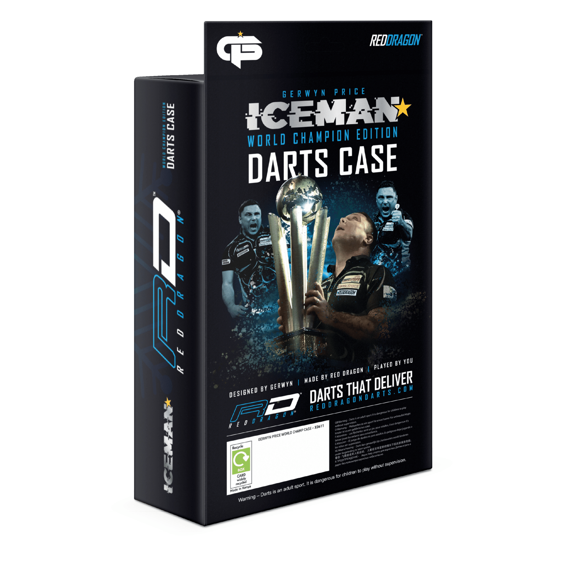 Red Dragon Gerwyn Price Super Tour Darts Case Black / Blue Cases