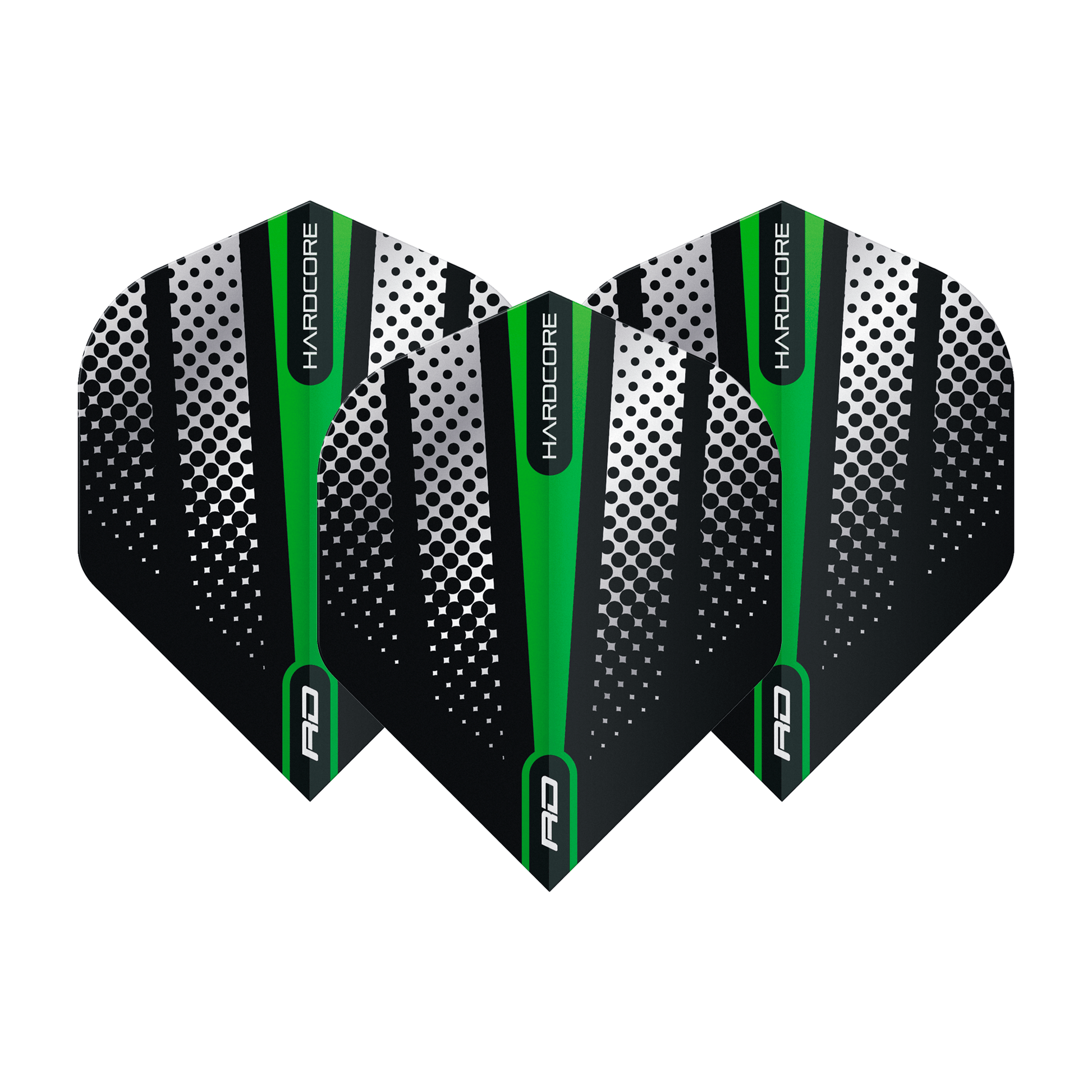 Red Dragon Hardcore Radical Flash Standard Dart Flights Green Flights
