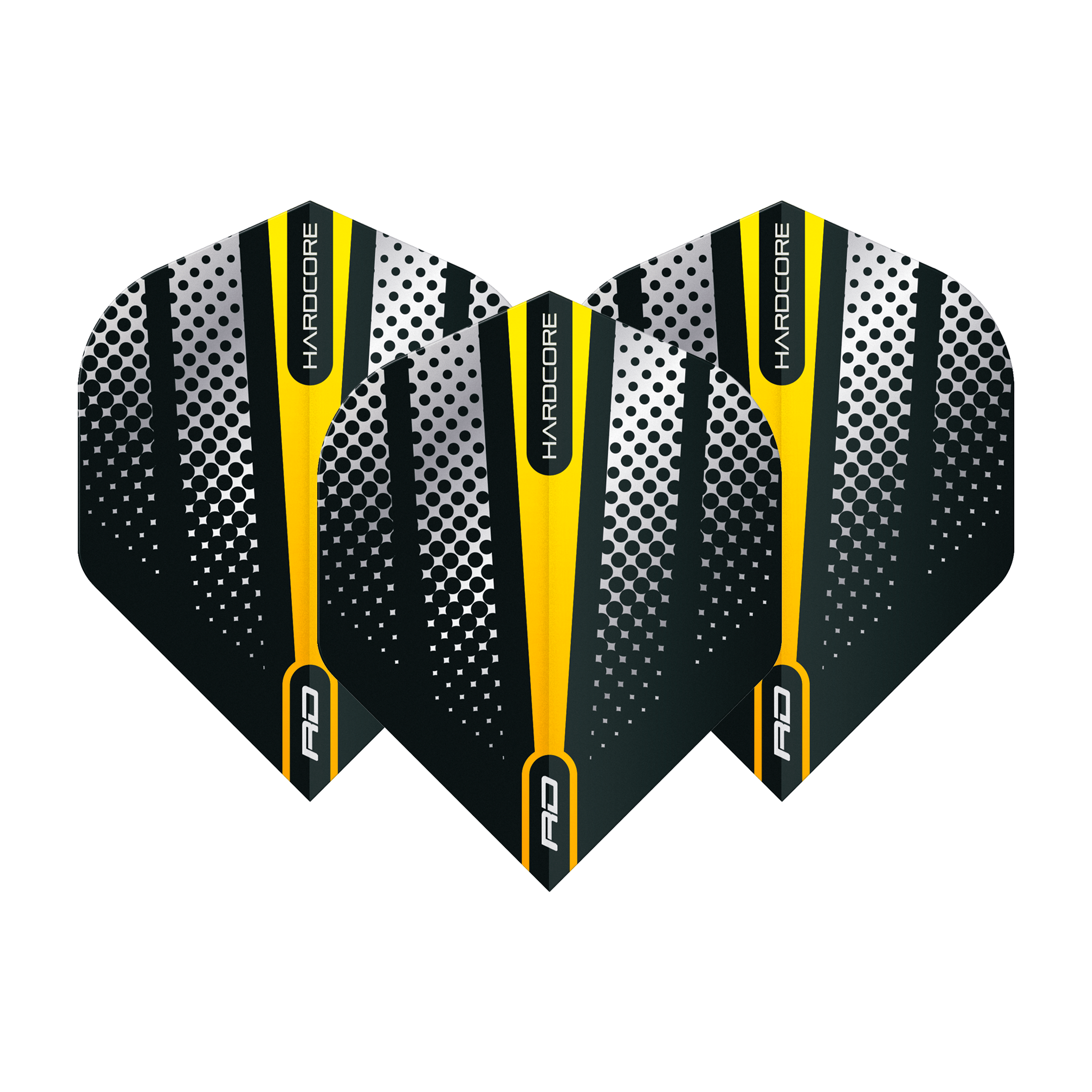Red Dragon Hardcore Radical Flash Standard Dart Flights Yellow Flights
