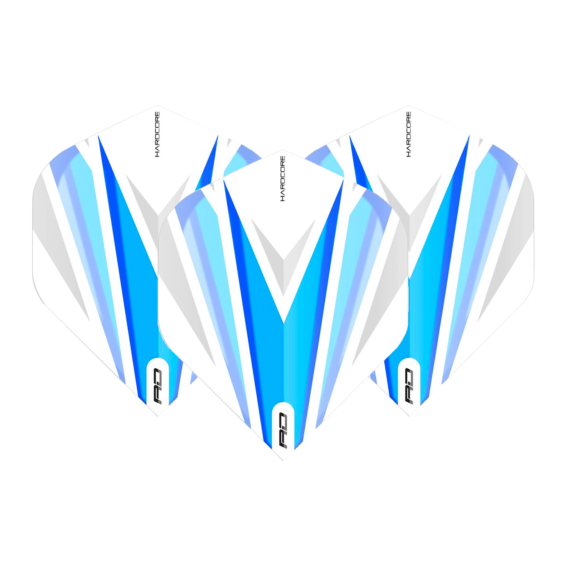 Red Dragon Hardcore Radical Standard Dart Flights White Blue Flights