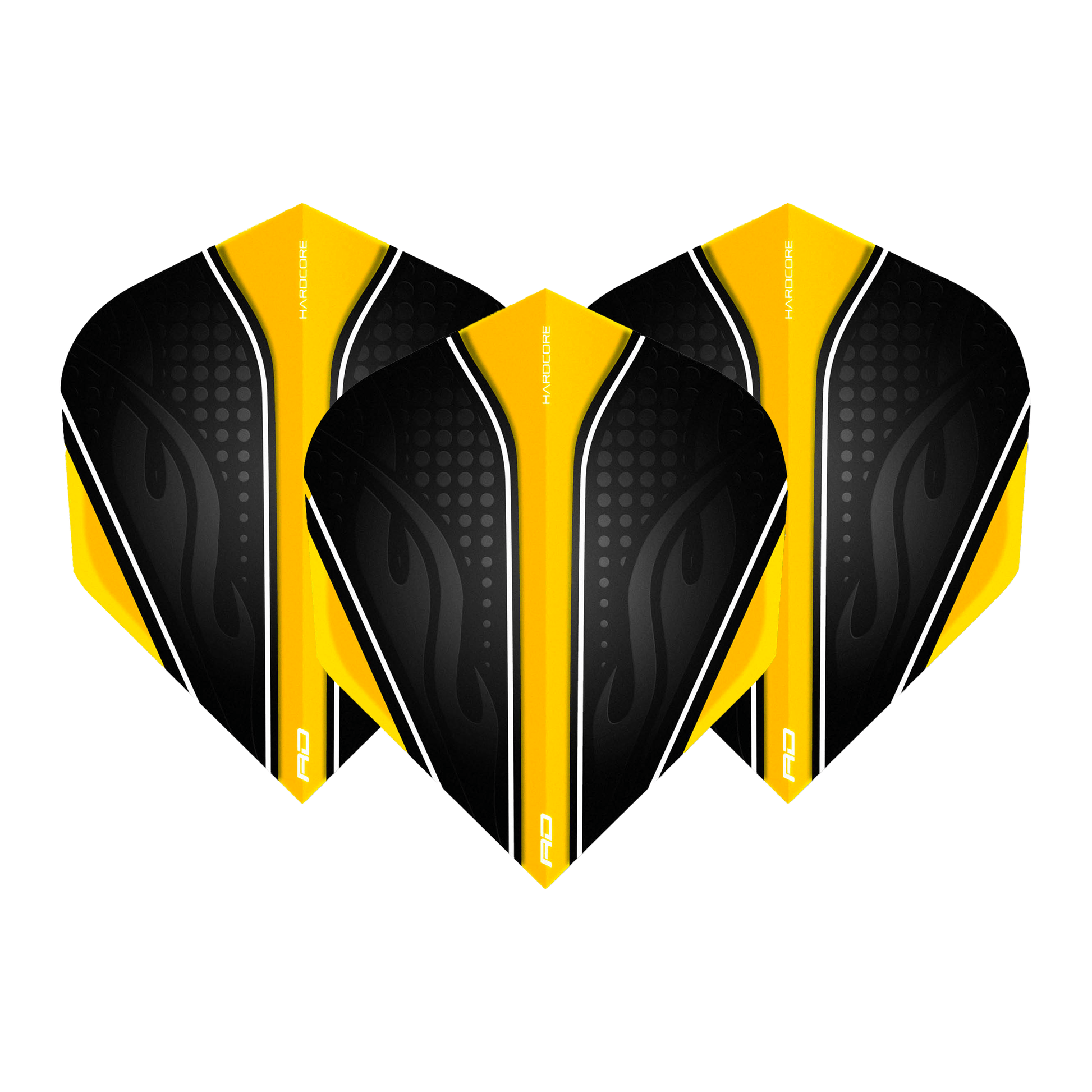 Red Dragon Hardcore Radical Standard Dart Flights Yellow Flights