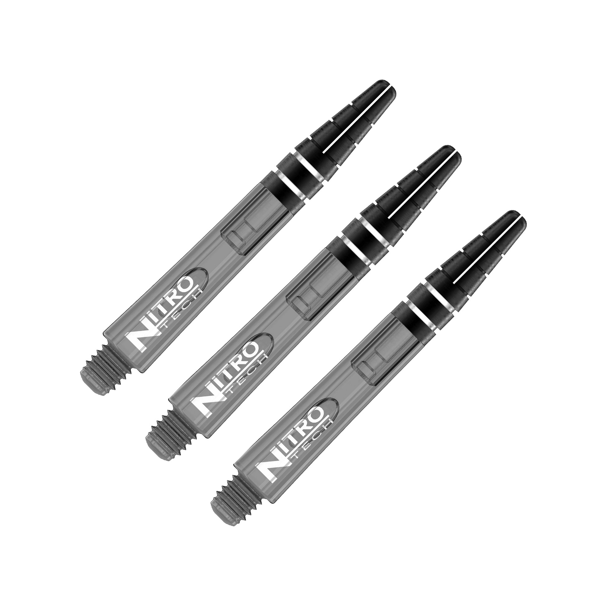Red Dragon Nitrotech Short (36mm) Polycarbonate Dart Shafts Black Tint Shafts