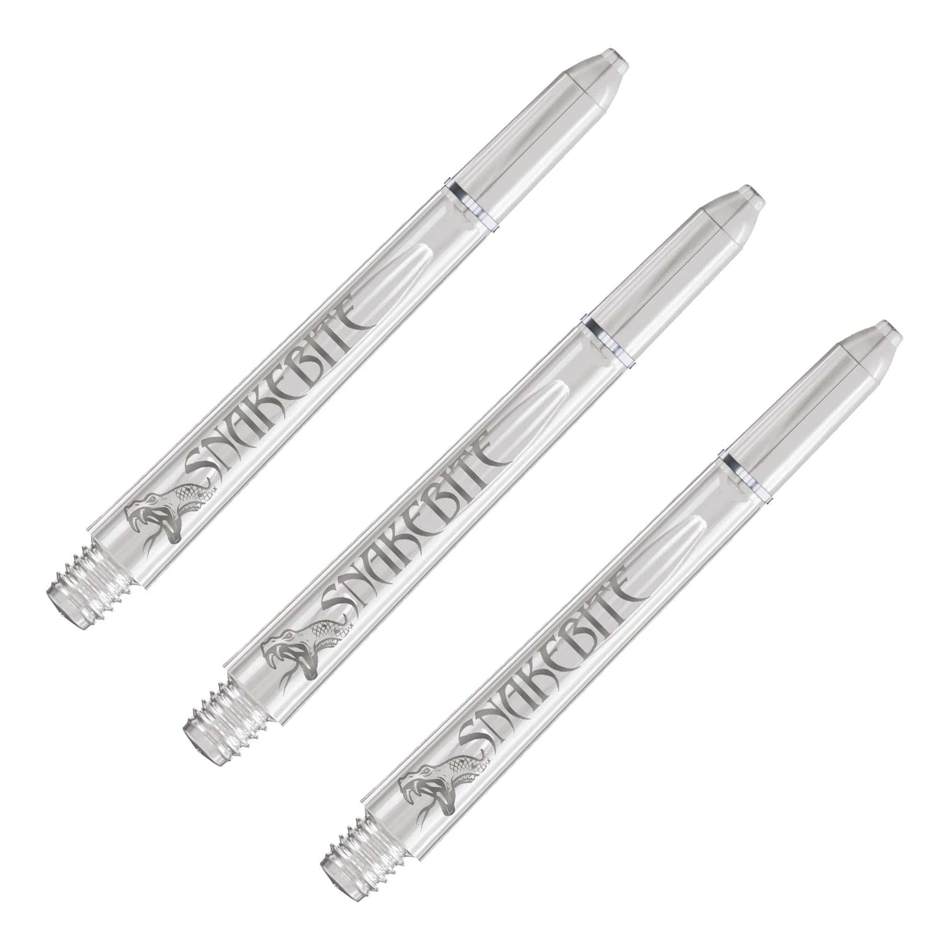 Red Dragon Peter Wright Snakebite Signature - Polycarbonate Dart Shafts Medium (48mm) / Clear Shafts