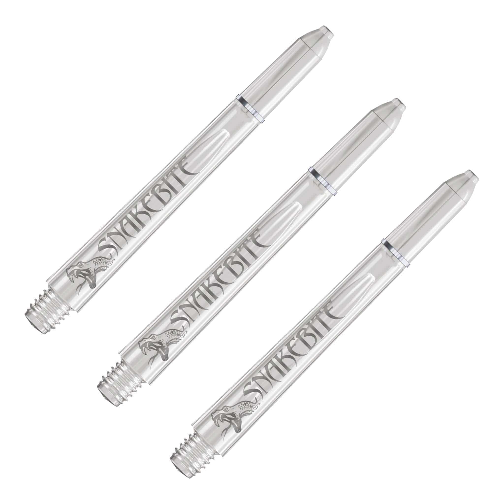Red Dragon Peter Wright Snakebite Signature - Polycarbonate Dart Shafts Medium (48mm) / Clear Shafts