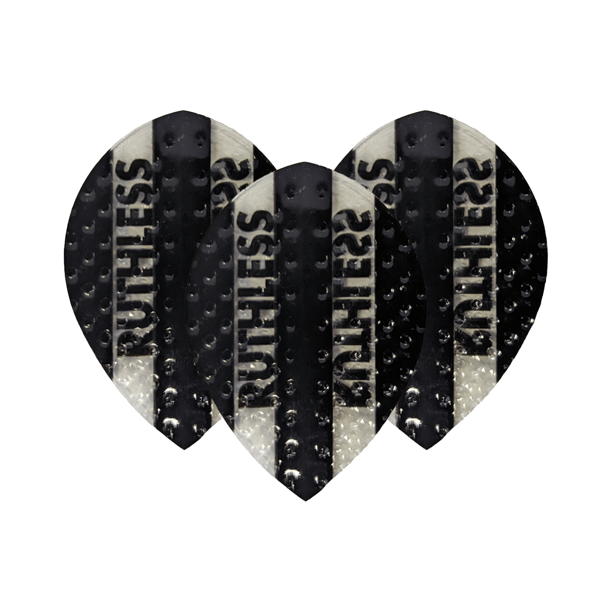 Ruthless Ruthless Embossed Dart Flights Black / Pear Flights