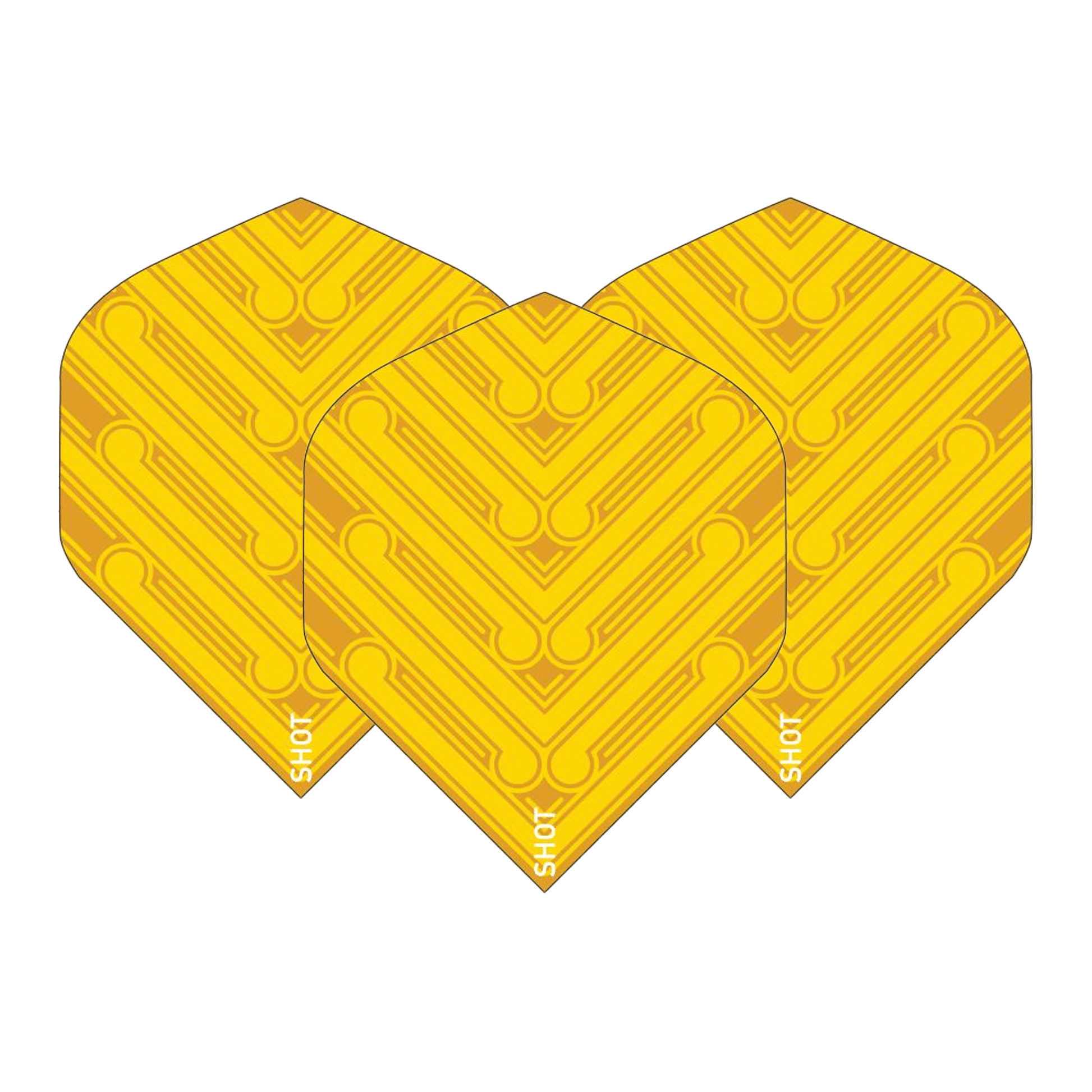Shot Manu Standard Dart Flights Yellow Flights