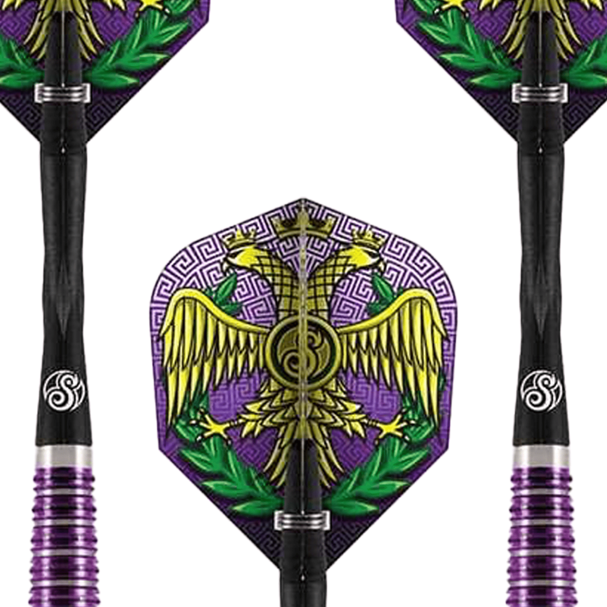 Shot Roman Empire Caesar Steel Tip Darts - 95% Tungsten - 23 Grams Darts